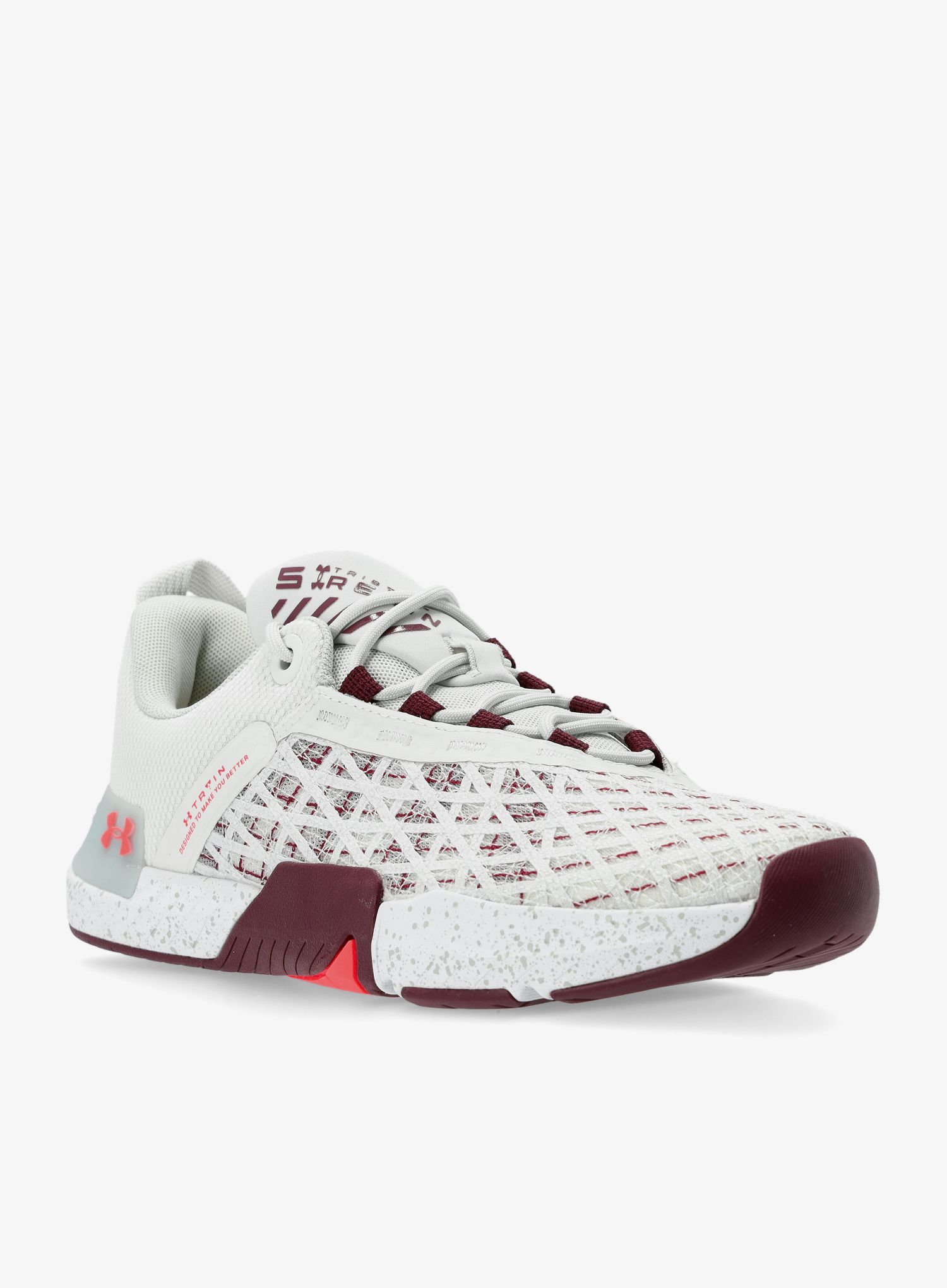 Черевики чоловічі Under Armour TriBase Reign 5 - white clay/deep red/beta