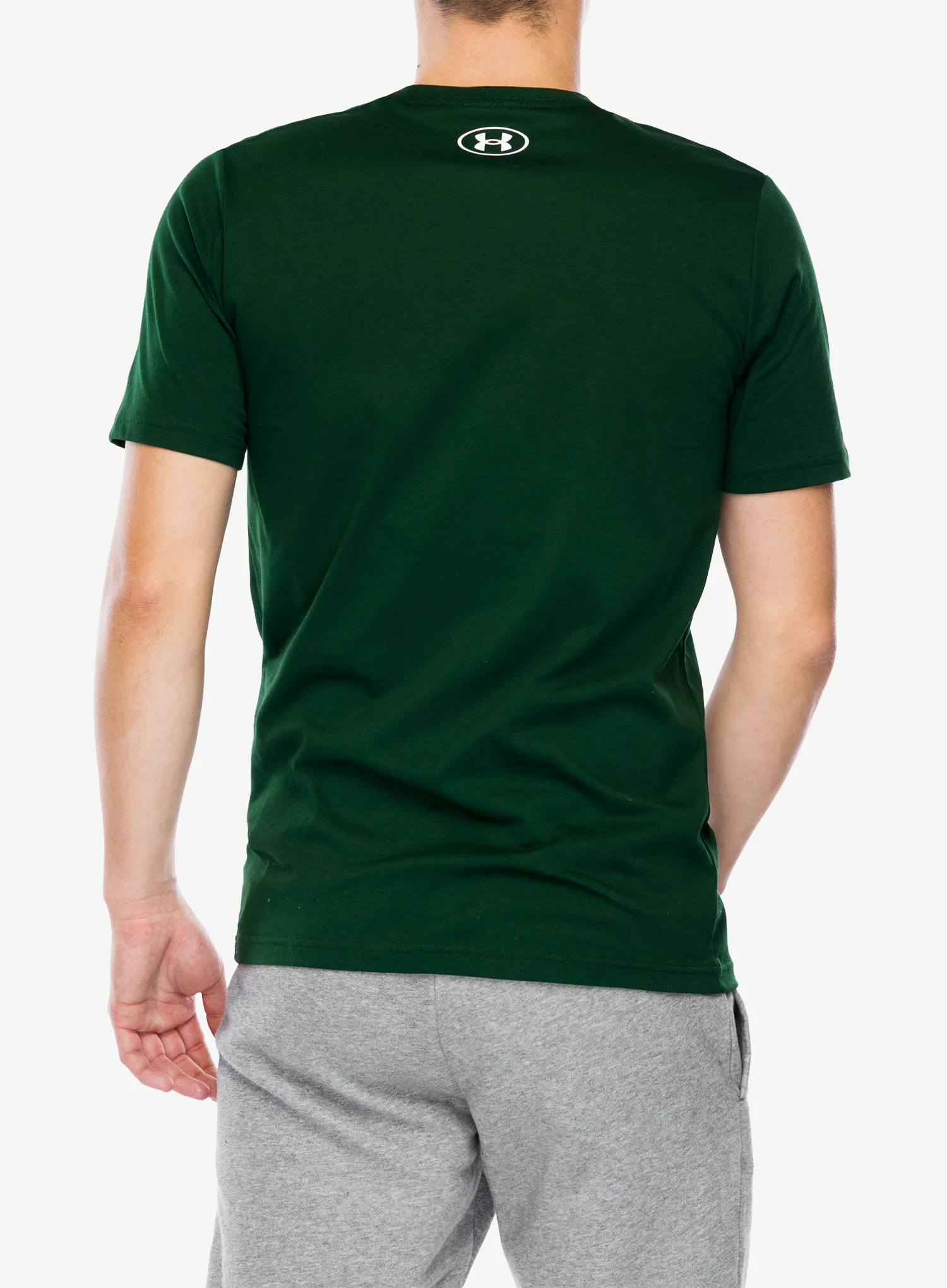 Футболка бавовняна Under Armour UA Logo Short Sleeve - forest green/white