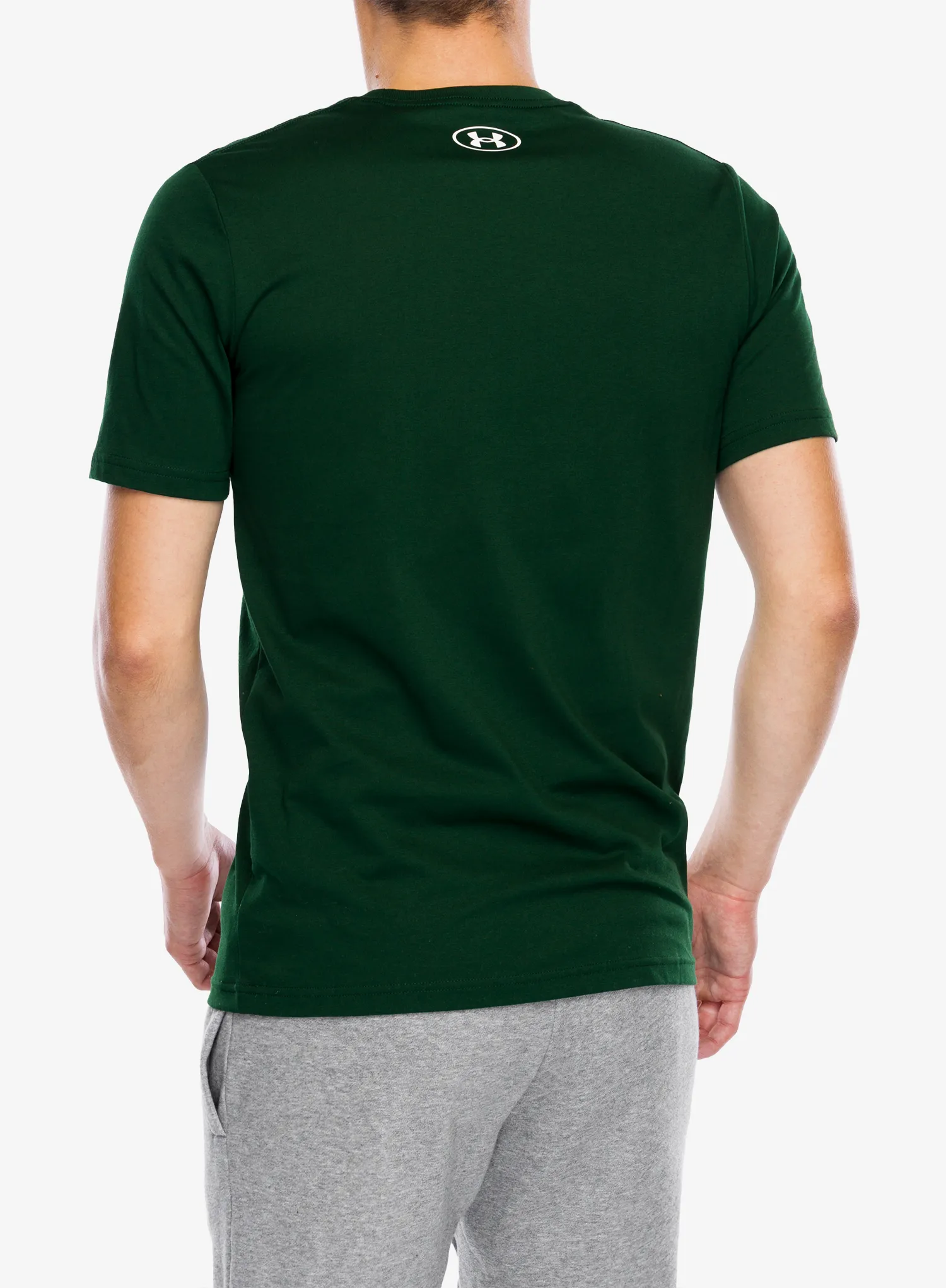 Футболка бавовняна Under Armour UA Logo Short Sleeve - forest green/white
