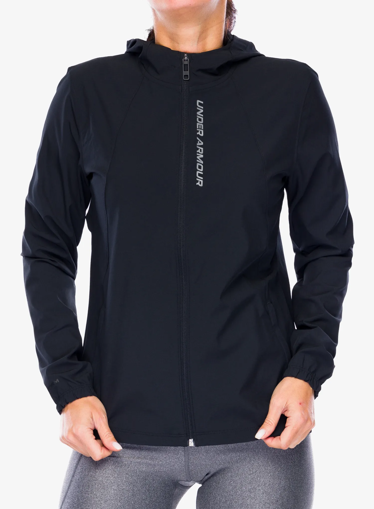 Куртка для бігу жіноча Under Armour UA OutRun The Storm Jacket - black/reflective/reflective