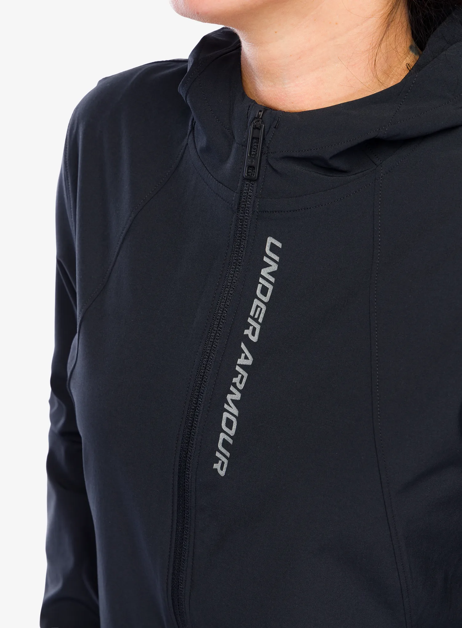 Куртка для бігу жіноча Under Armour UA OutRun The Storm Jacket - black/reflective/reflective