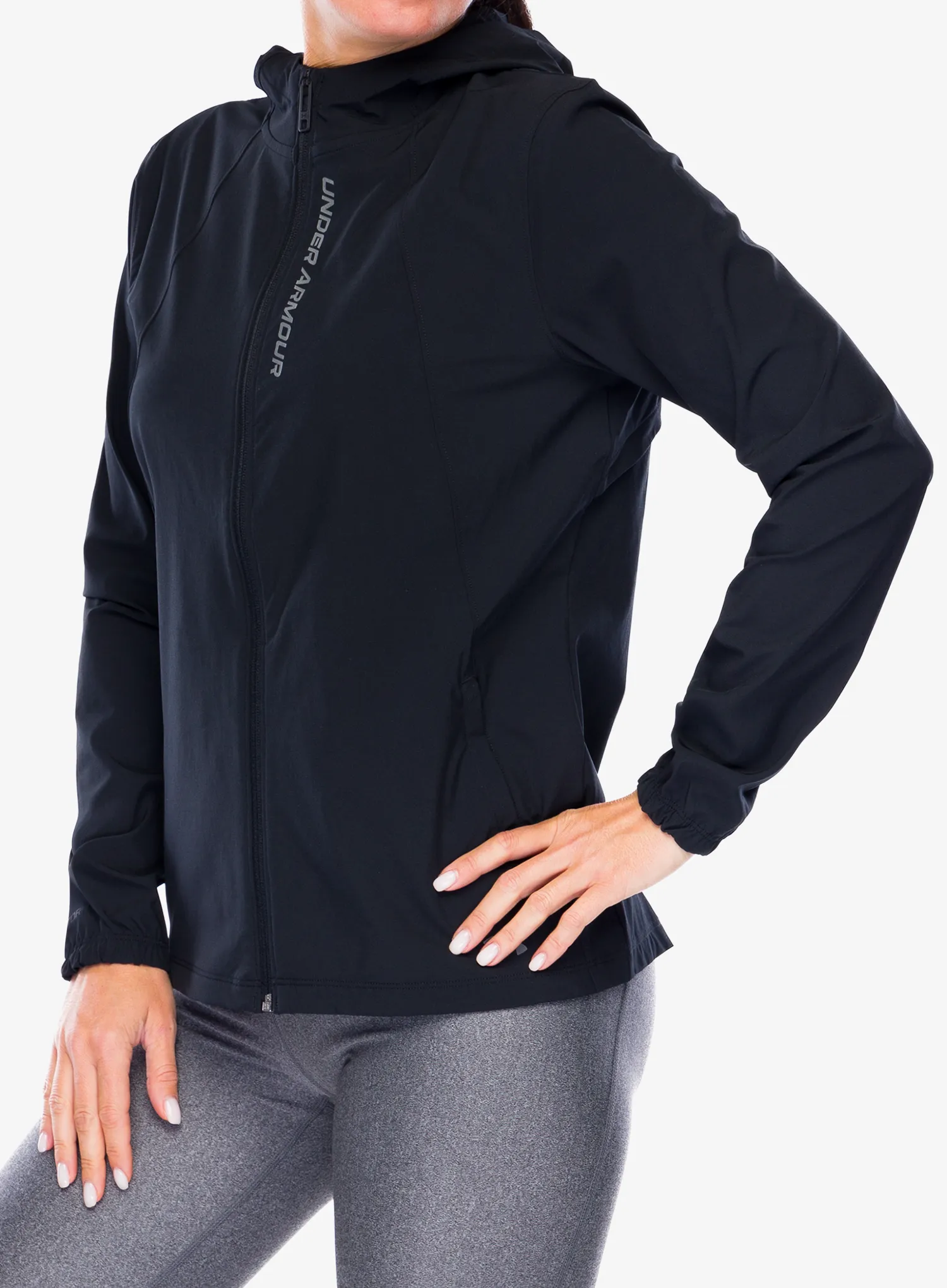 Куртка для бігу жіноча Under Armour UA OutRun The Storm Jacket - black/reflective/reflective