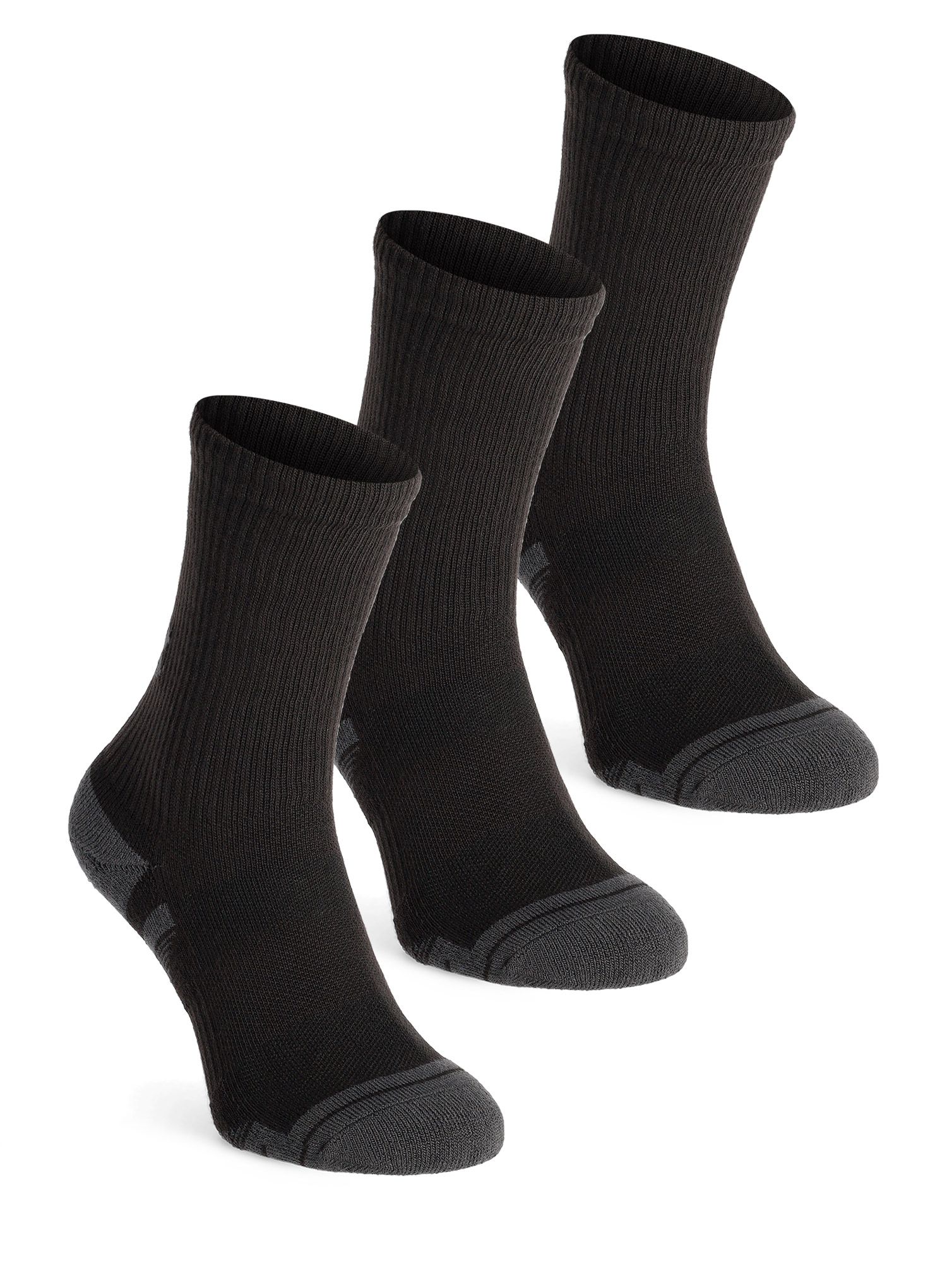 Шкарпетки Under Armour UA Performance Tech 3-Pack Crew - black/black/jet gray