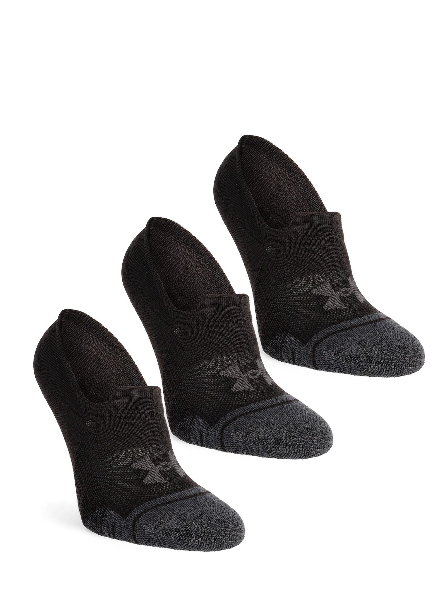 Шкарпетки Under Armour UA Performance Tech 3-Pack Ultra Low Tab - black/black/jet gray