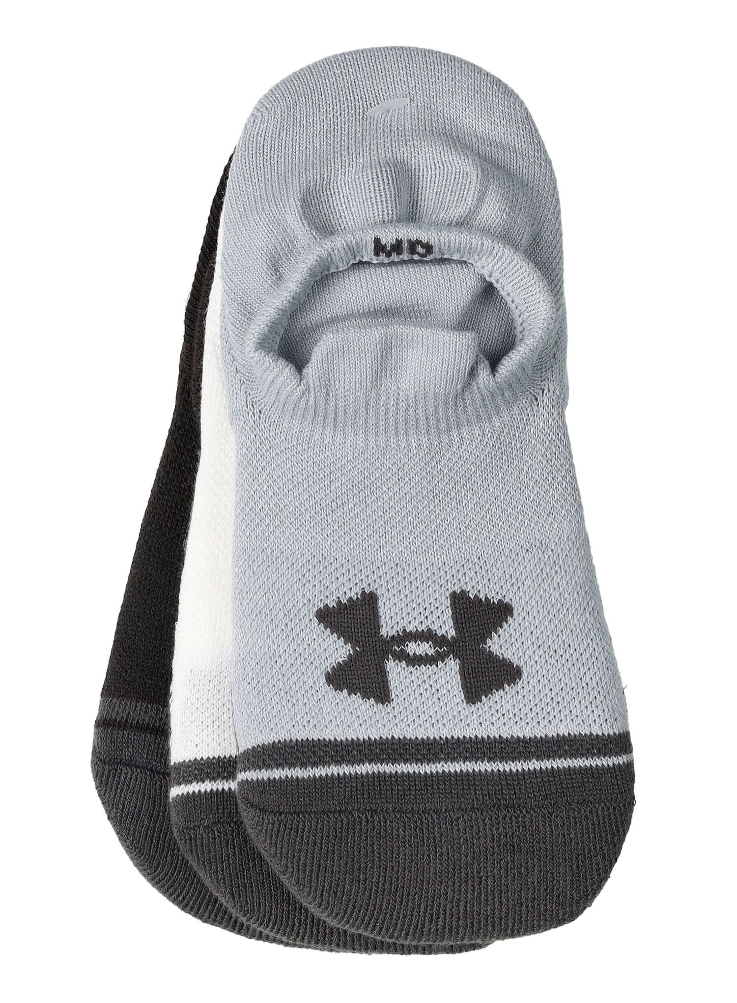 Шкарпетки Under Armour UA Performance Tech 3-Pack Ultra Low Tab - mod gray/white/jet gray