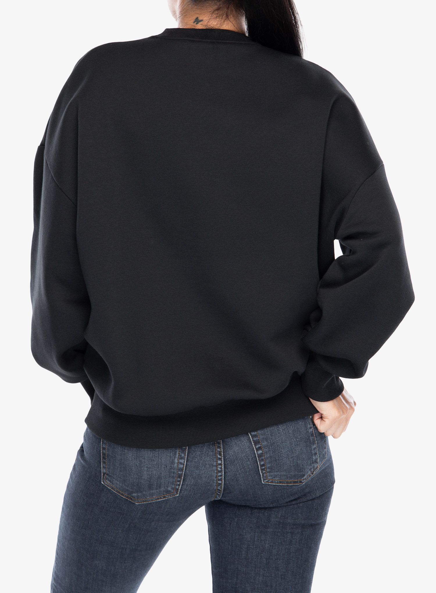 Кофта жіноча Under Armour UA Rival Fleece Oversized Crew - black/white