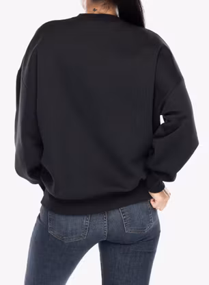 Кофта жіноча Under Armour UA Rival Fleece Oversized Crew - black/white