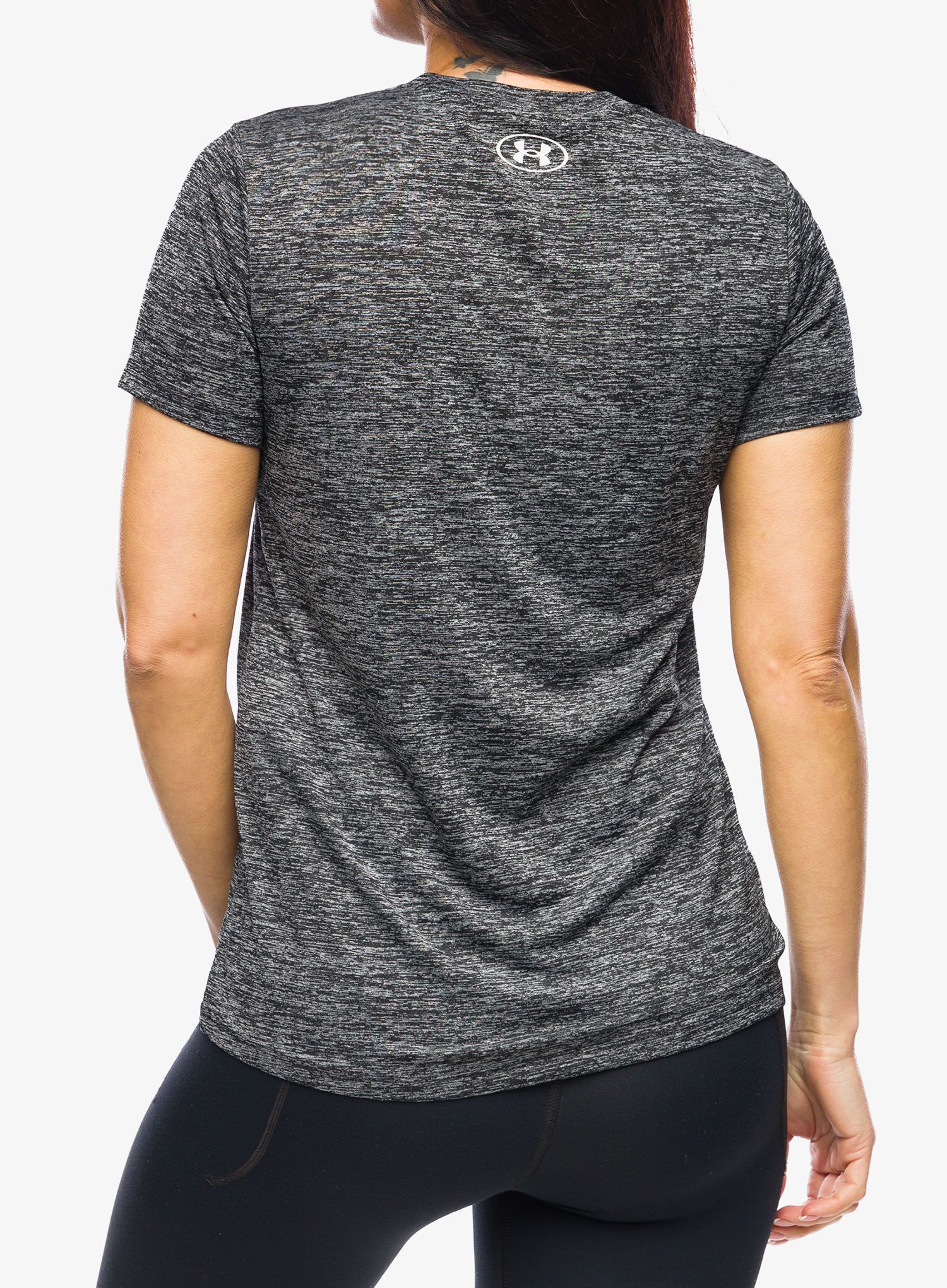 Футболка для тренувань жіноча Under Armour UA Tech Twist SS - black/white