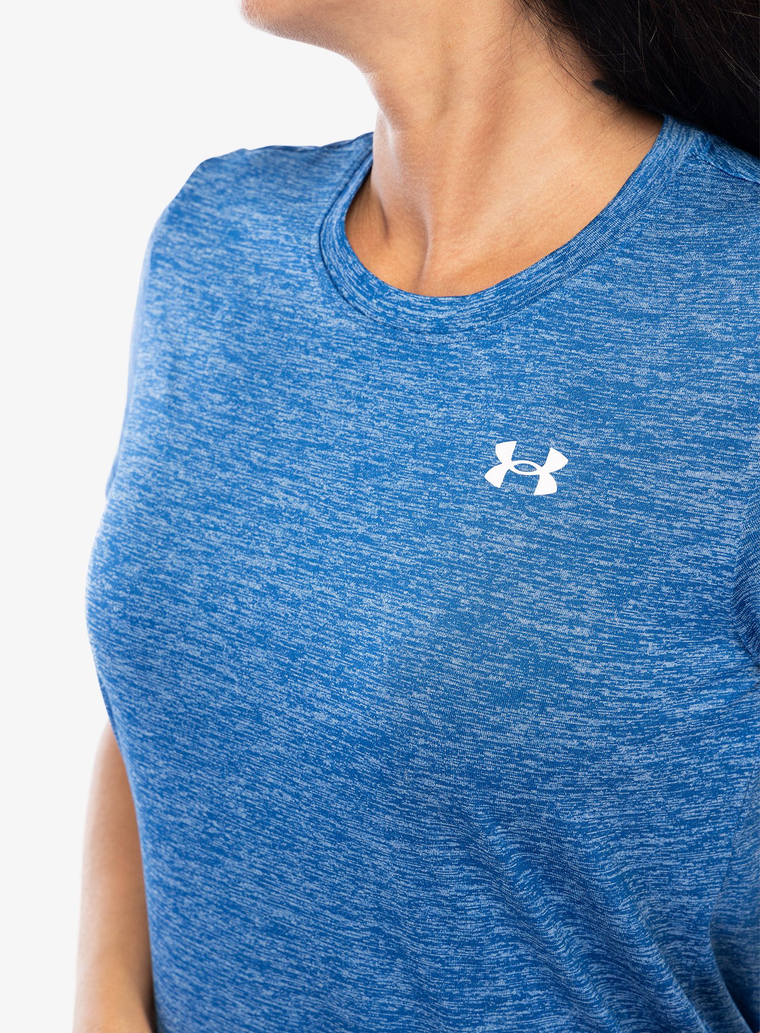 Футболка для тренувань жіноча Under Armour UA Tech Twist SS - tech blue/white