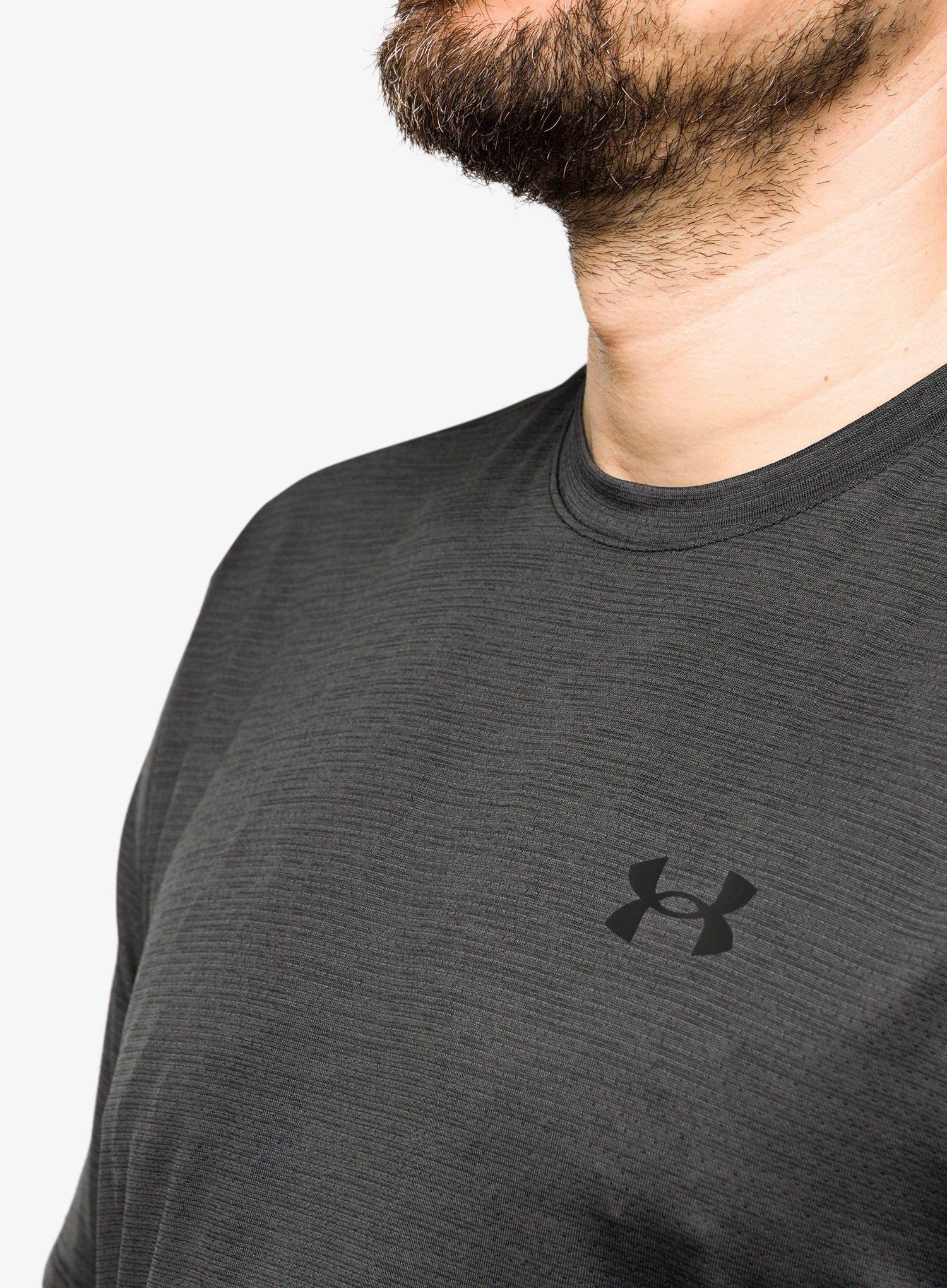 Футболка для тренувань Under Armour Tech Vent SS - black/black