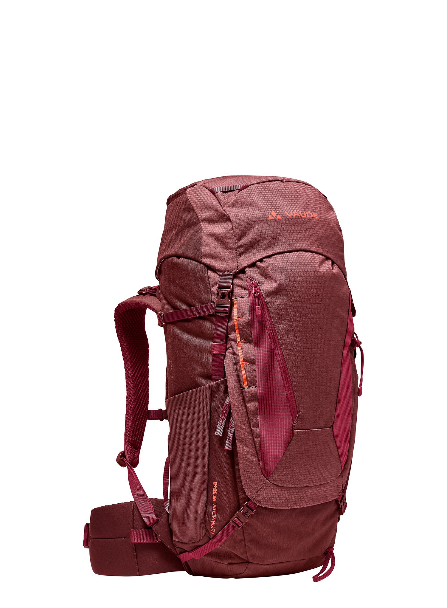 Рюкзак туристичний жіночий Vaude Asymmetric 38+8 - dark cherry