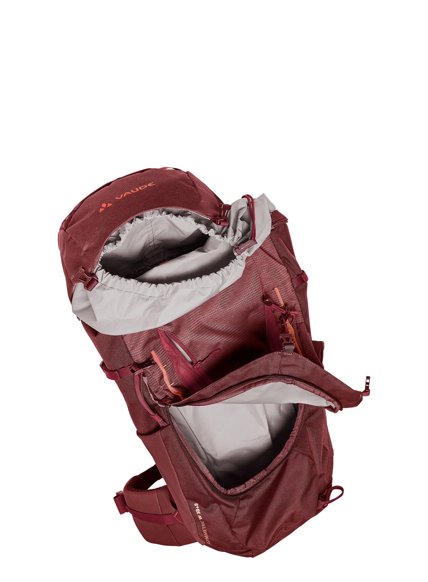 Рюкзак туристичний жіночий Vaude Asymmetric 38+8 - dark cherry