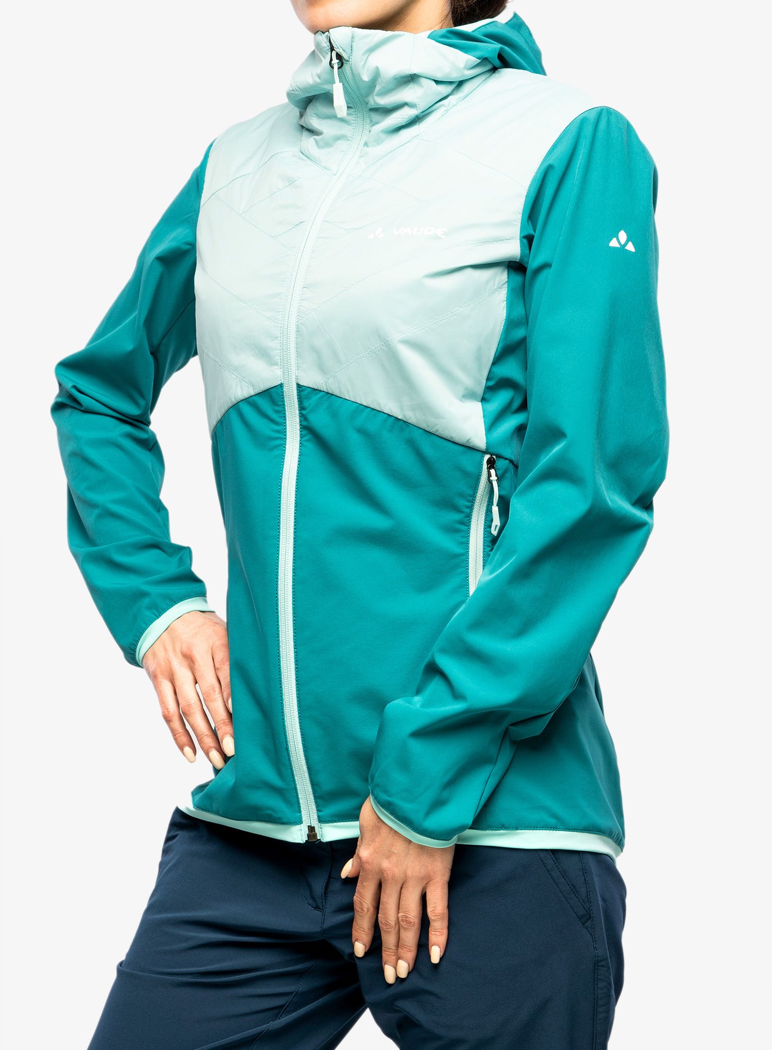 Куртка гібридна жіноча Vaude Brenva Jacket - glacier