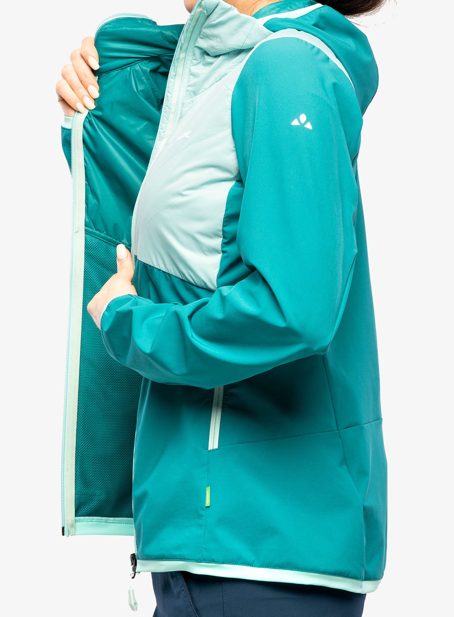 Куртка гібридна жіноча Vaude Brenva Jacket - glacier