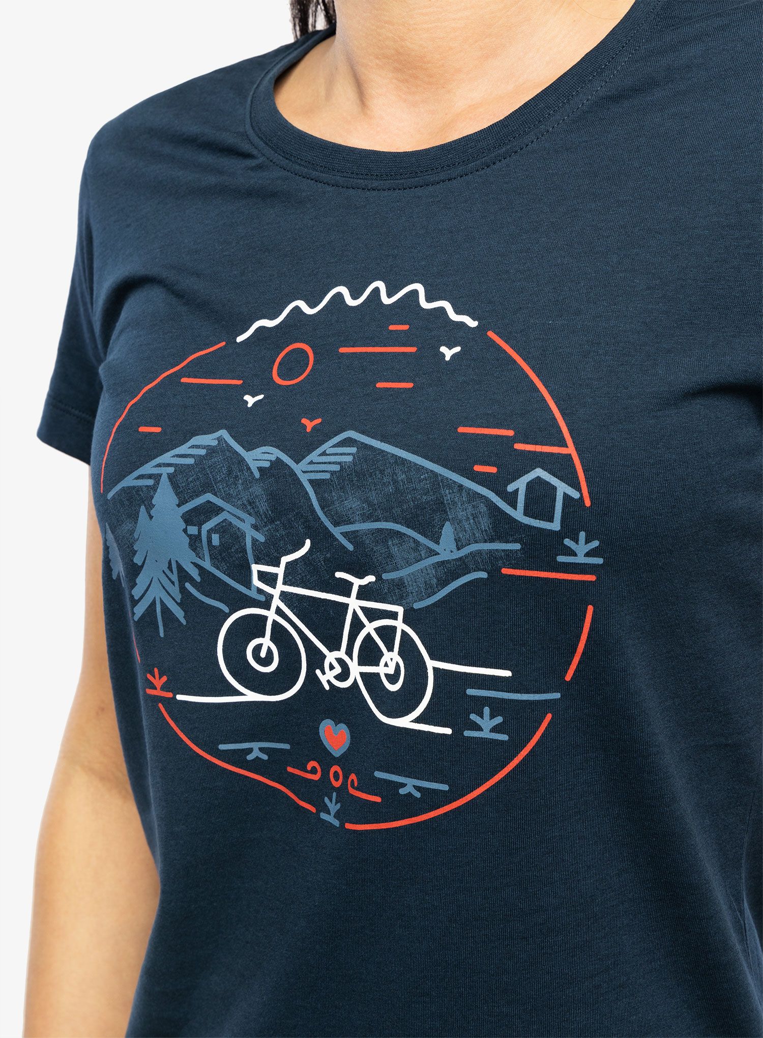 Футболка жіноча Vaude Cyclist T-Shirt V - dark sea uni