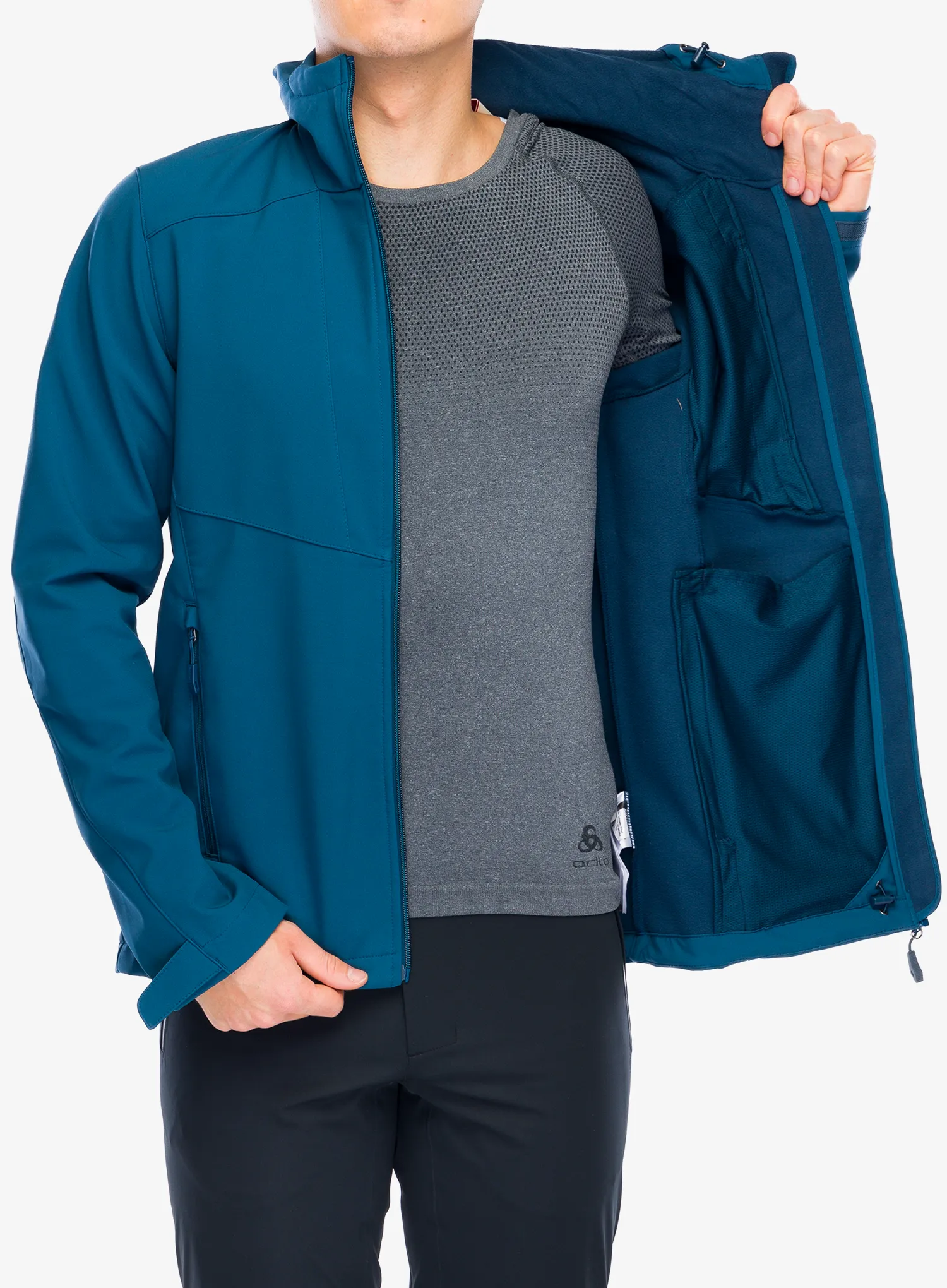 Куртка softshell Vaude Cyclone Hooded Jacket - baltic sea