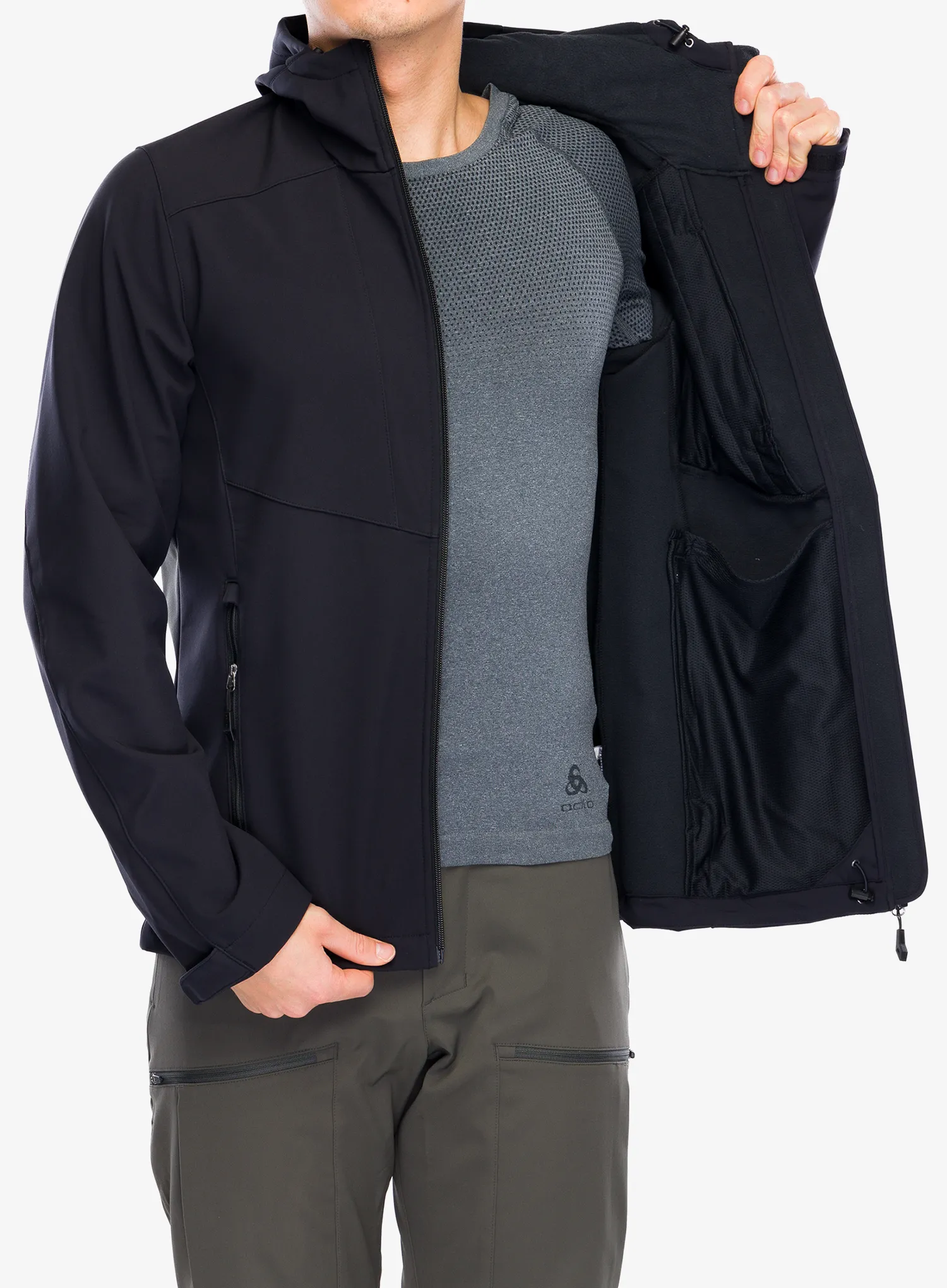 Куртка softshell Vaude Cyclone Hooded Jacket - black
