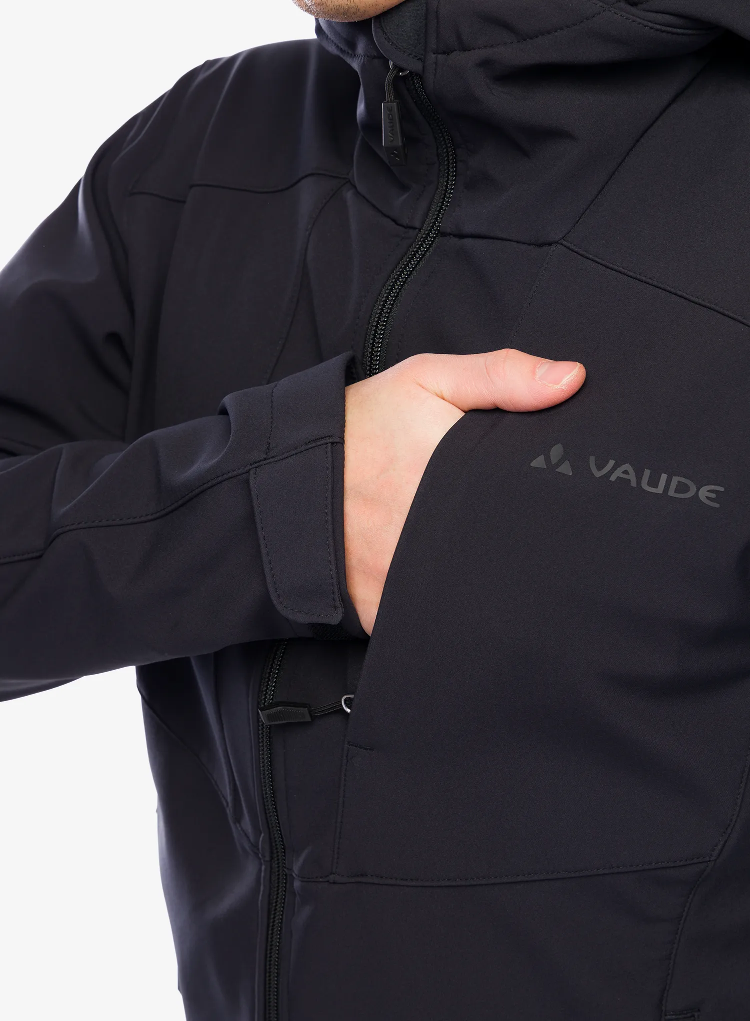 Куртка softshell Vaude Cyclone Hooded Jacket - black