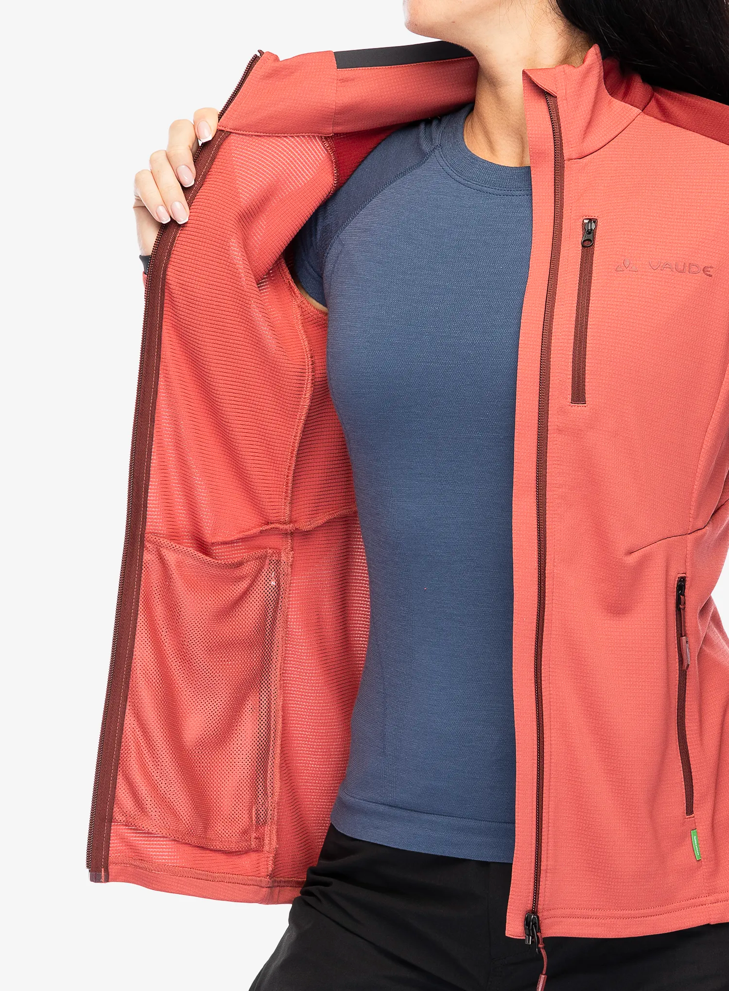 Кофта флісова жіноча Vaude Elope Fleece Jacket II - brick