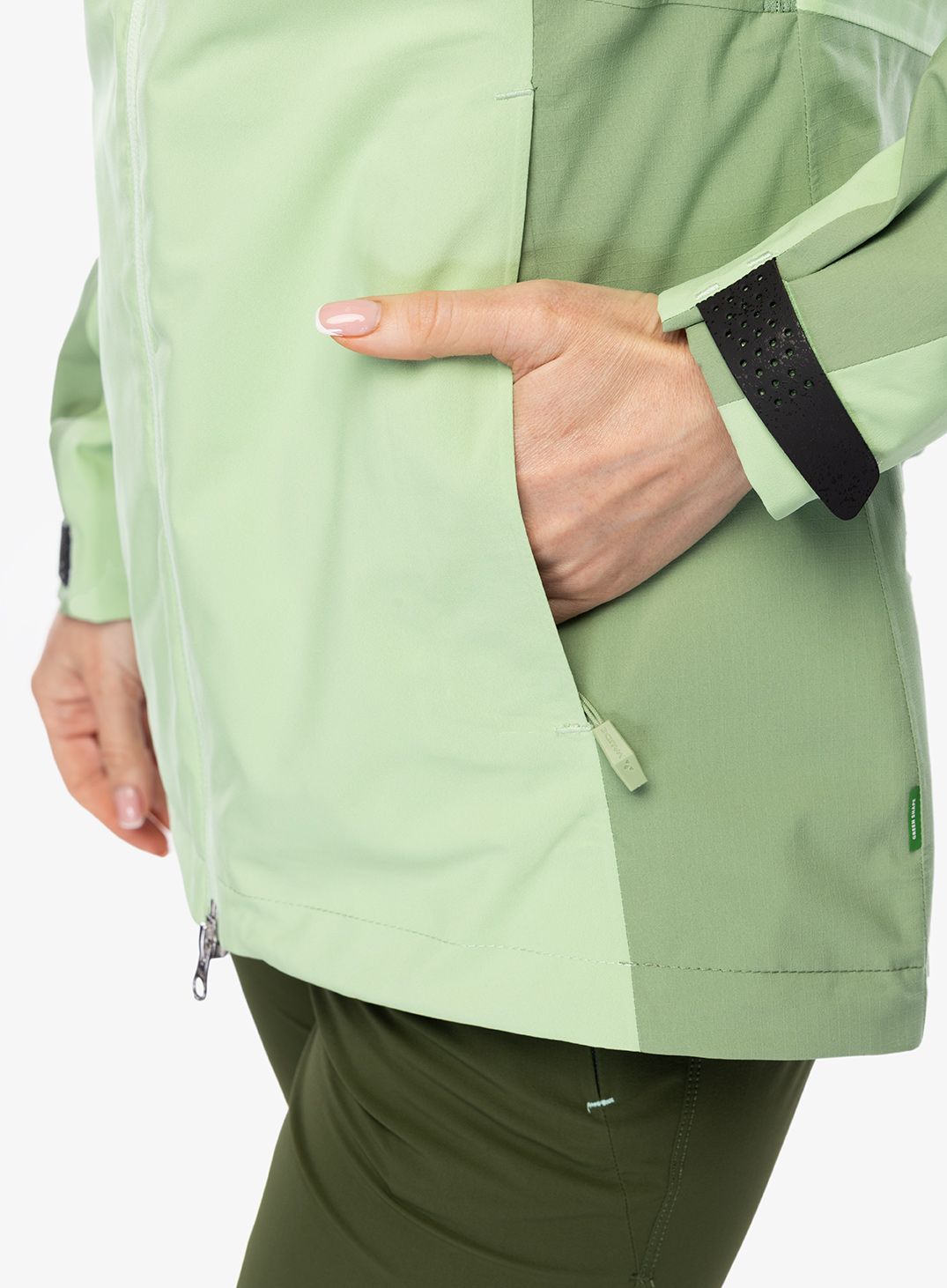 Куртка дощовик жіноча Vaude Elope Jacket II - aloe vera