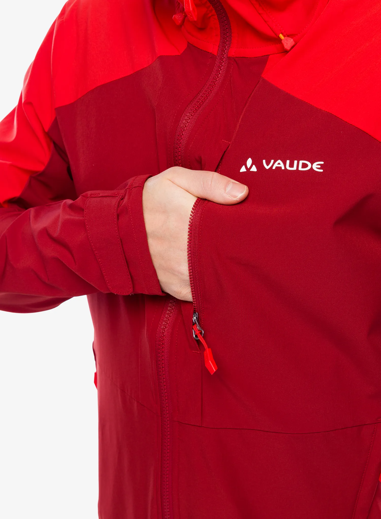 Куртка softshell Vaude Elope Wind Jacket - carmine