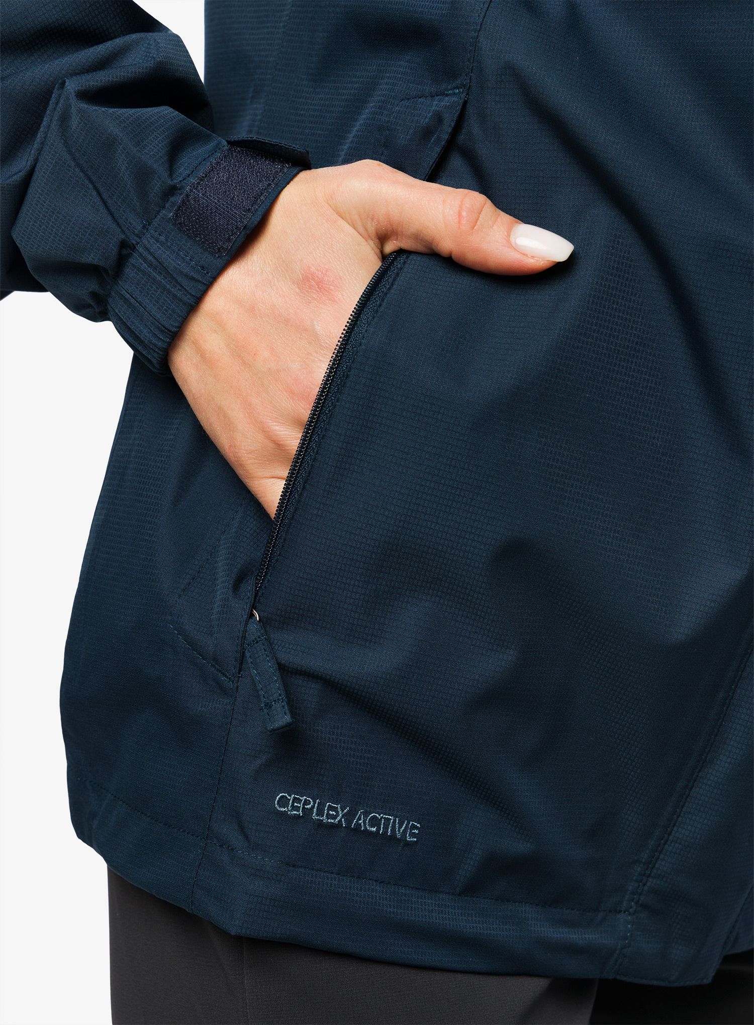 Куртка дощовик жіноча Vaude Escape Light Jacket - dark sea