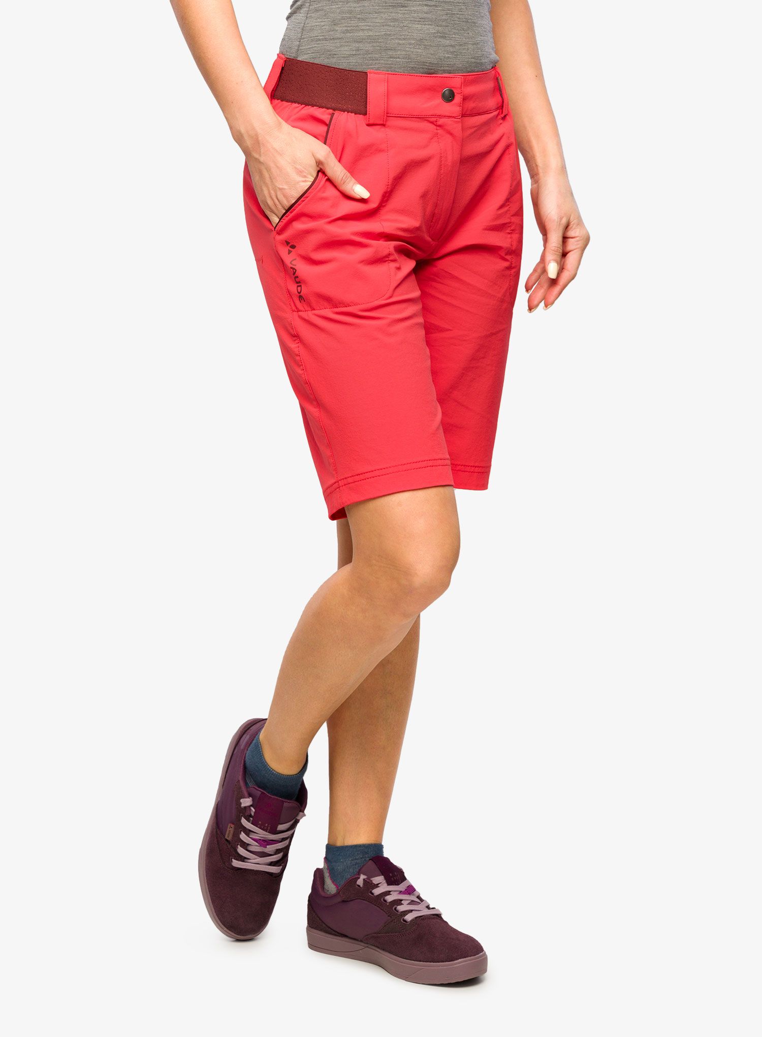 Шорти туристичні жіночі Vaude Farley Stretch Shorts II - flame