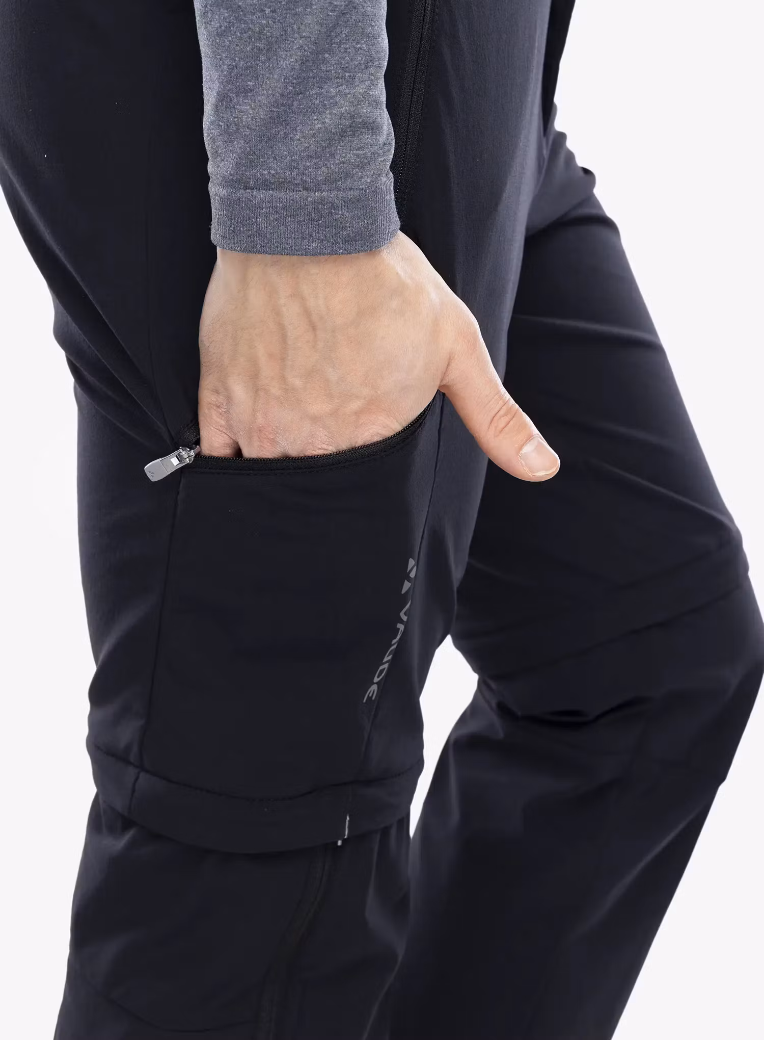 Штани трансформери Vaude Farley Stretch T-Zip Pants III - black