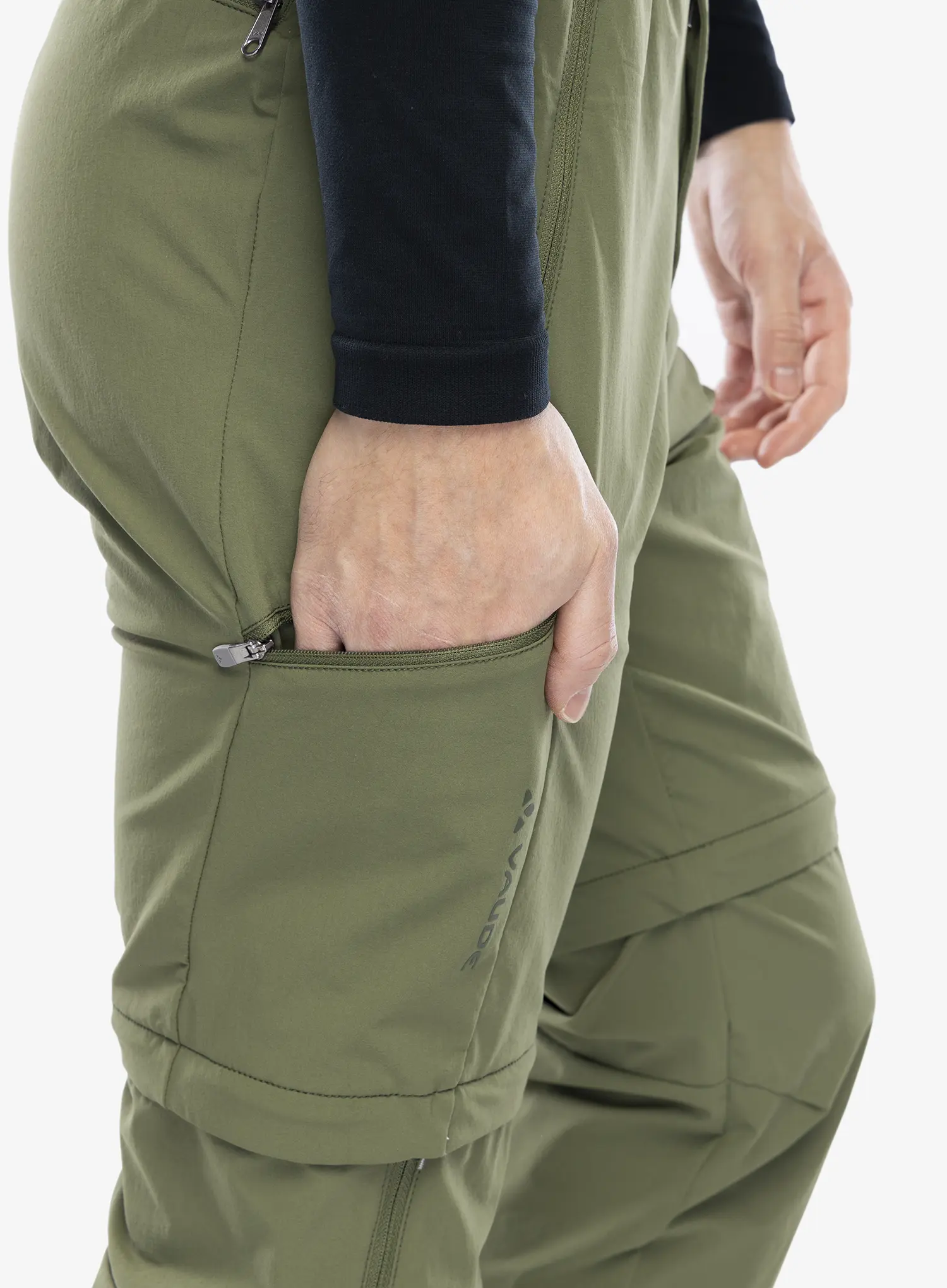 Штани трансформери Vaude Farley Stretch T-Zip Pants III - cedar wood