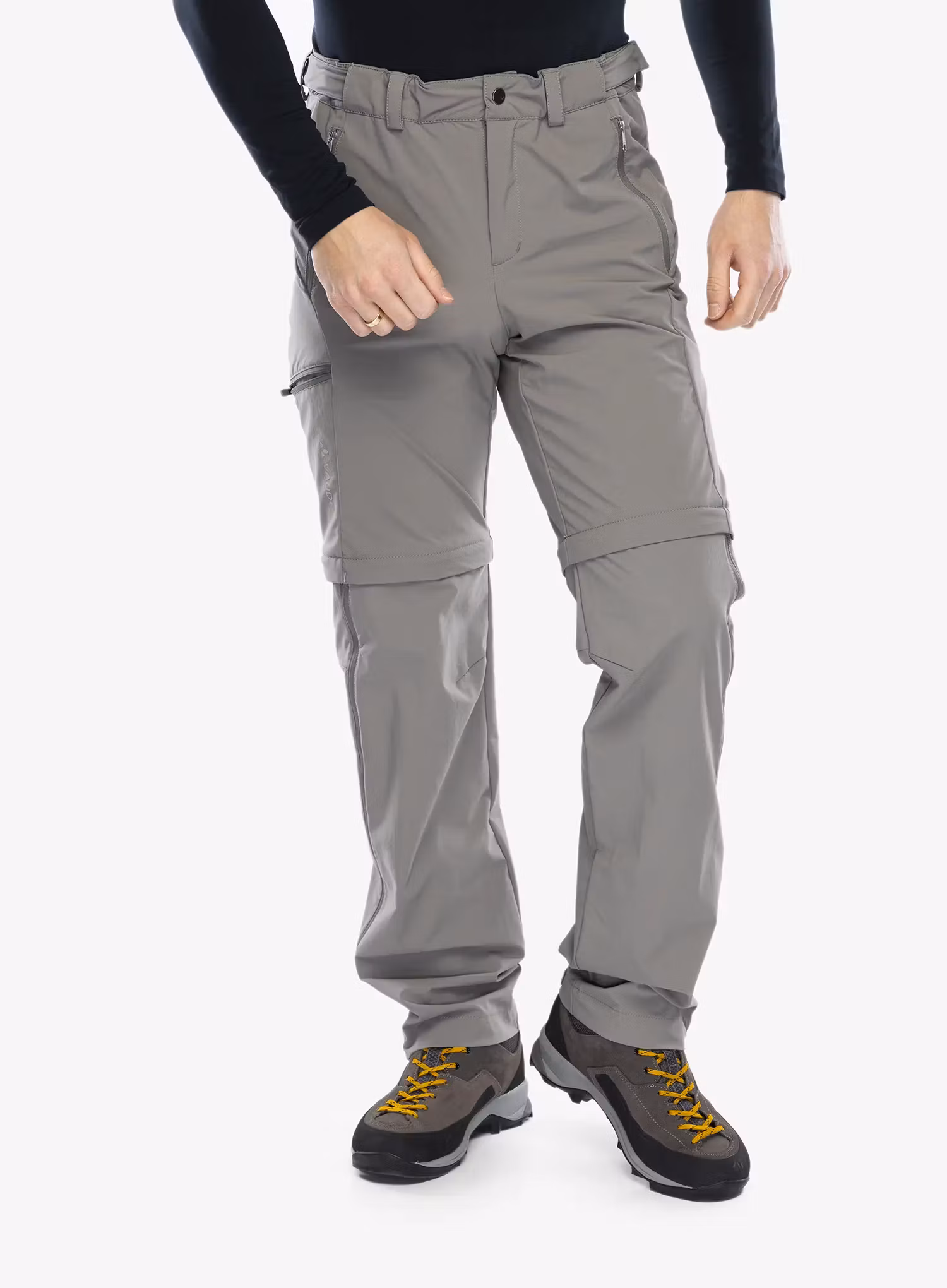 Штани трансформери Vaude Farley Stretch T-Zip Pants III - stone grey