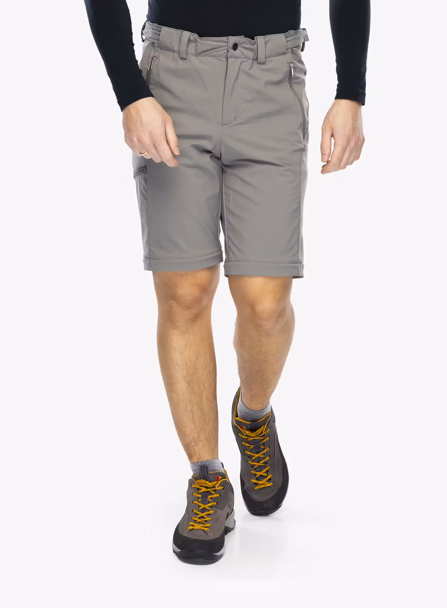 Штани трансформери Vaude Farley Stretch T-Zip Pants III - stone grey
