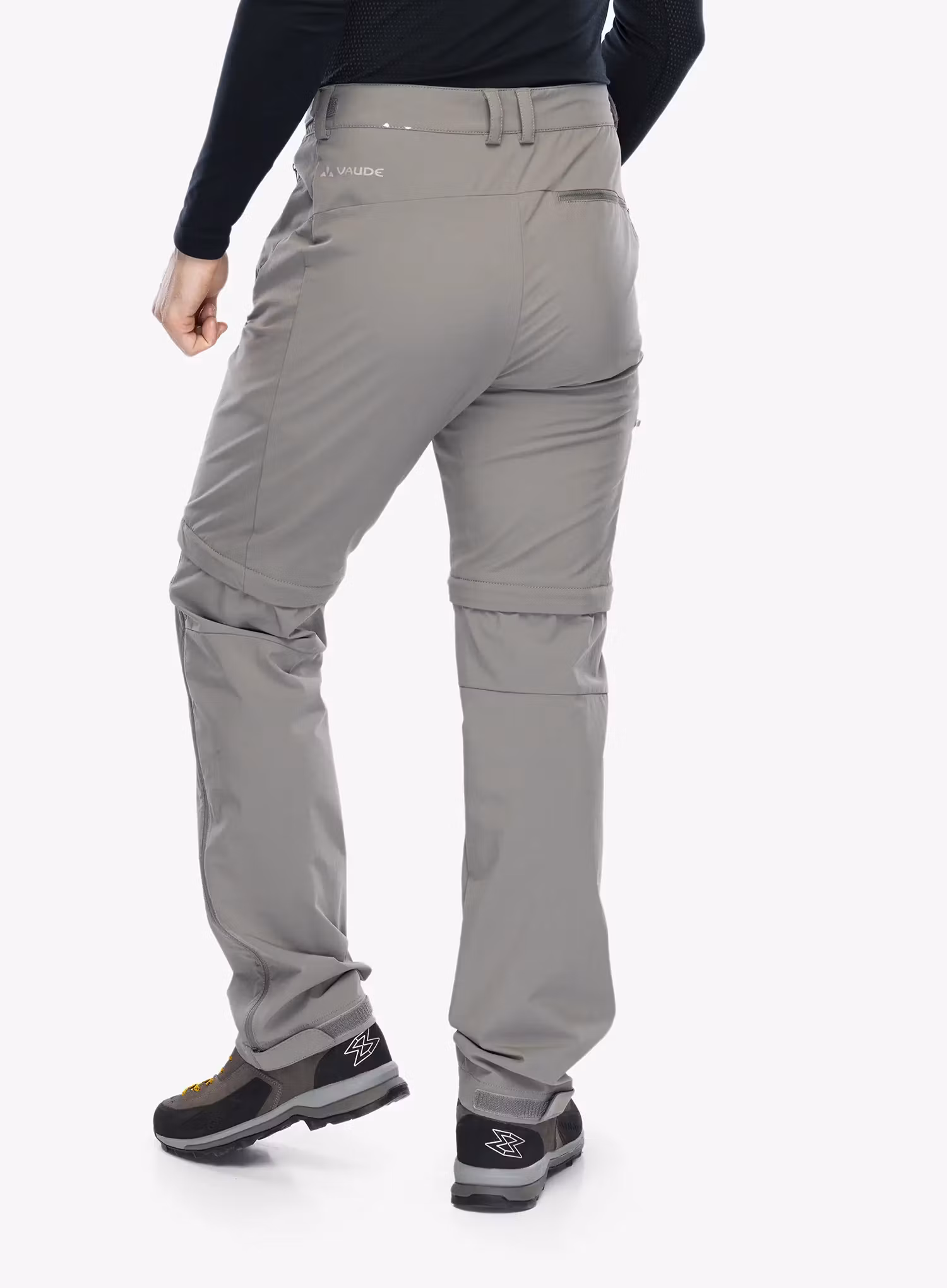 Штани трансформери Vaude Farley Stretch T-Zip Pants III - stone grey
