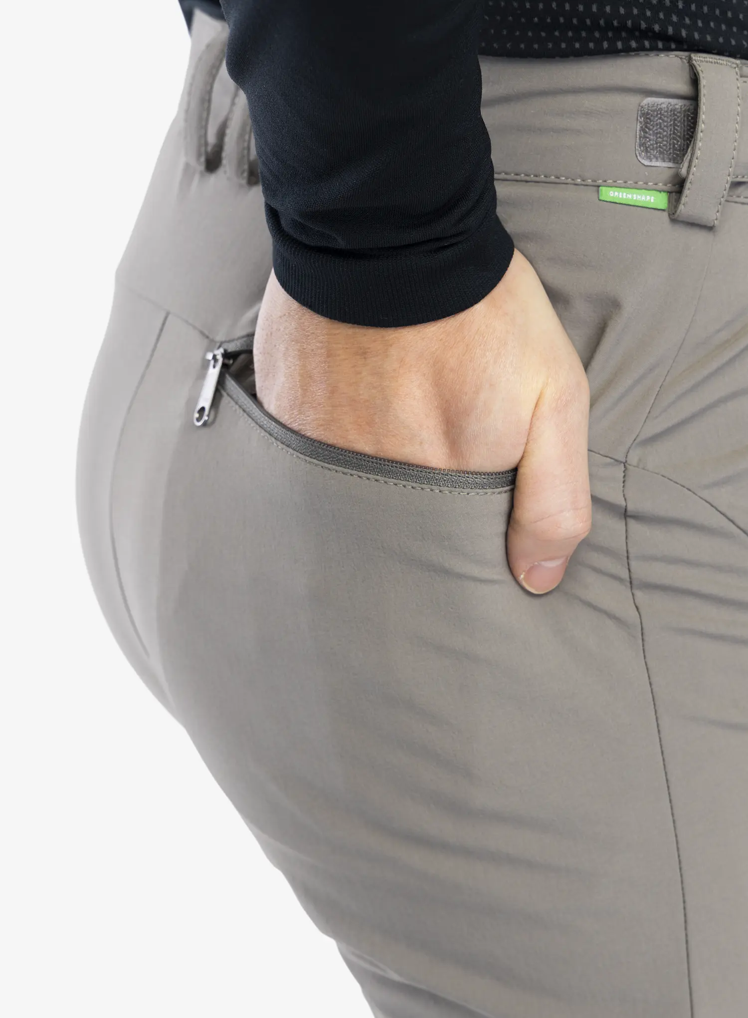Штани трансформери Vaude Farley Stretch T-Zip Pants III - stone grey