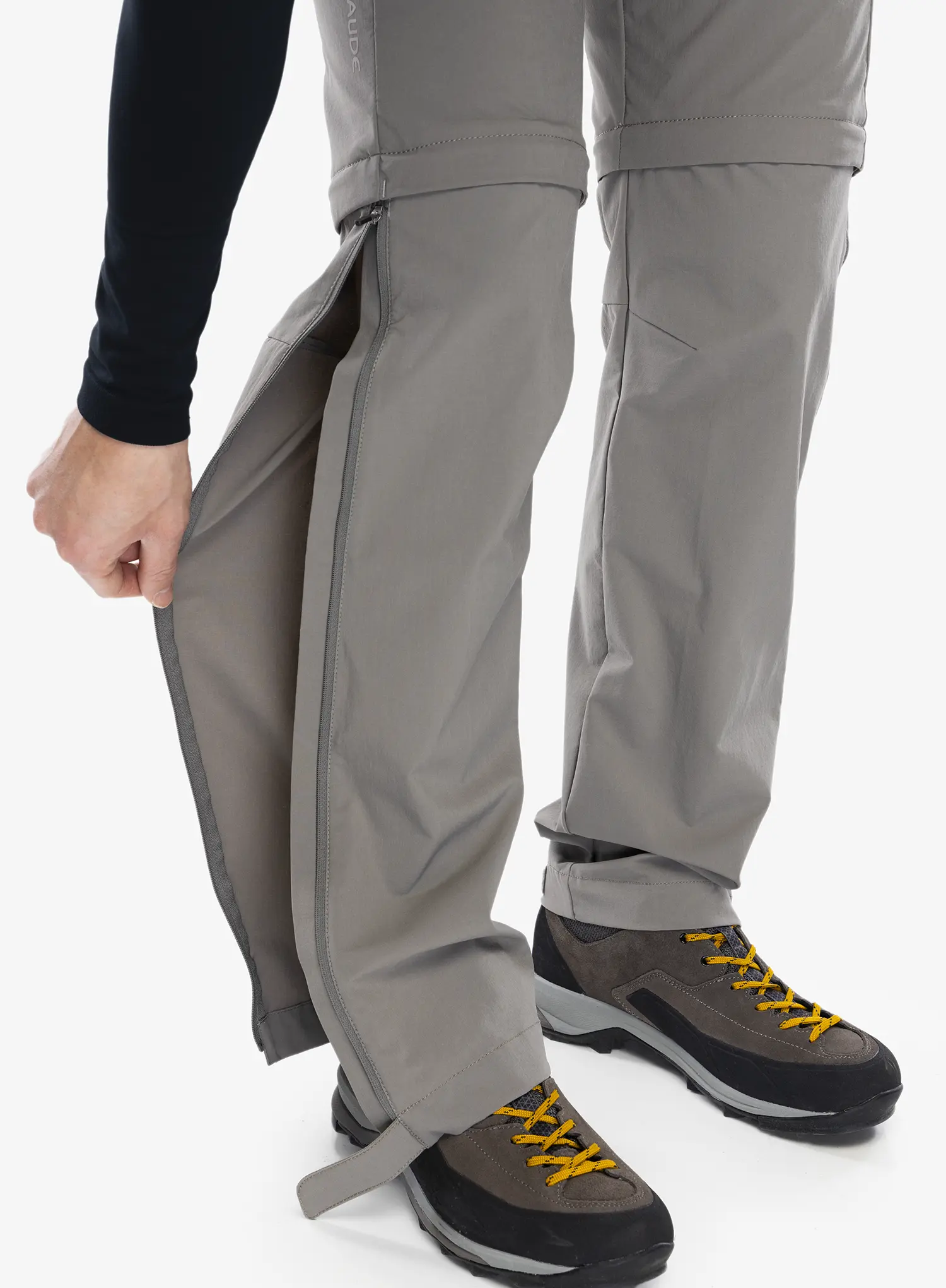Штани трансформери Vaude Farley Stretch T-Zip Pants III - stone grey