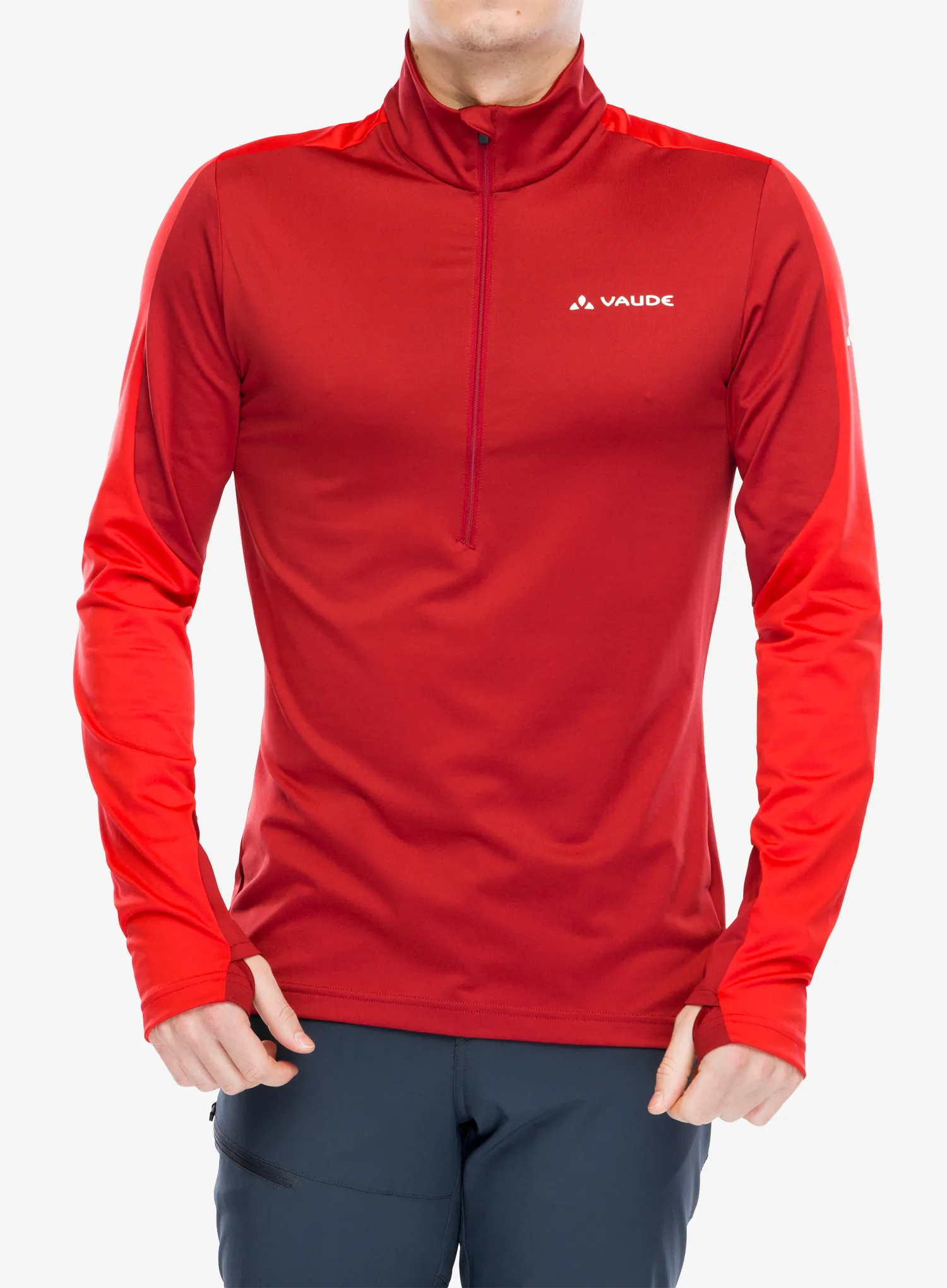 Кофта флісова Vaude Livigno Halfzip II - carmine