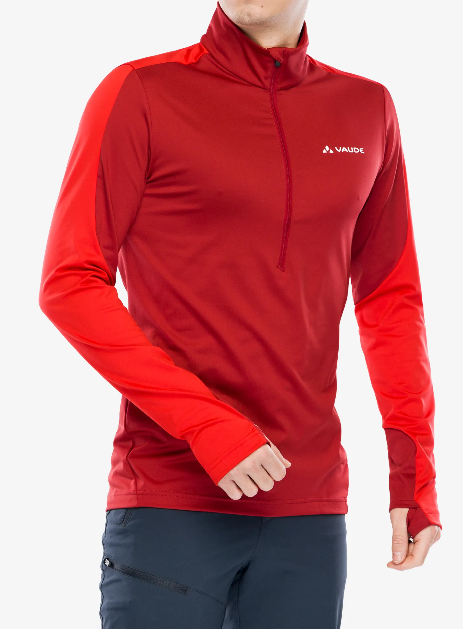 Кофта флісова Vaude Livigno Halfzip II - carmine