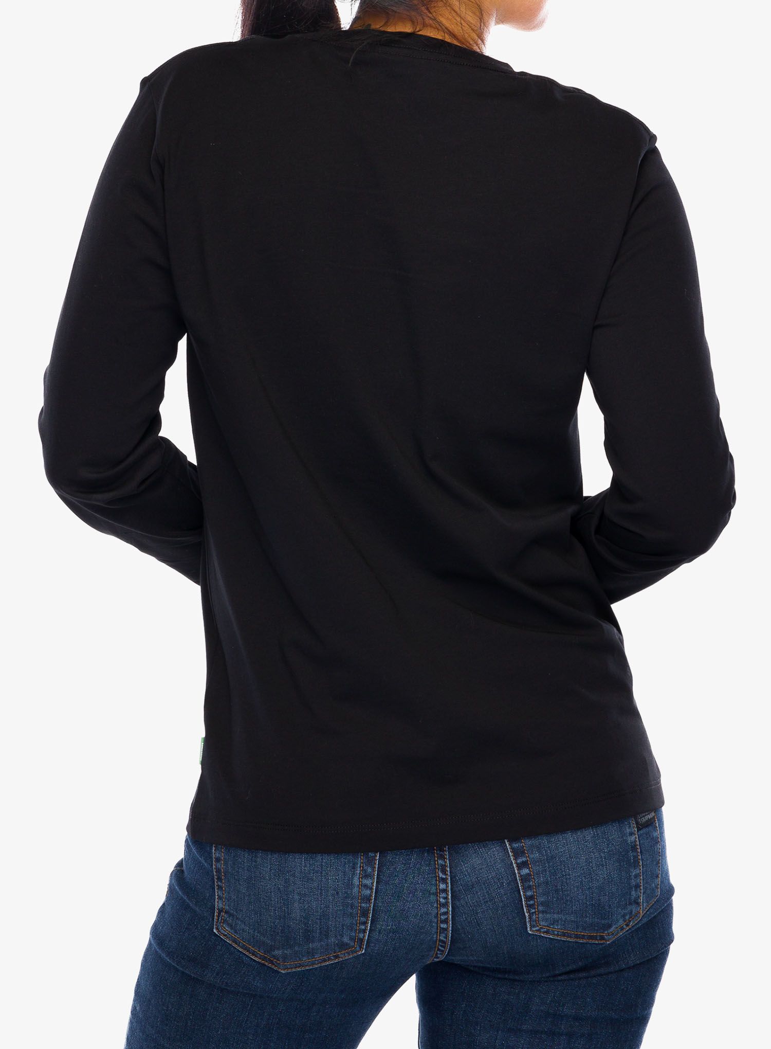 Лонгслів жіночий Vaude Logo LS T-Shirt - black