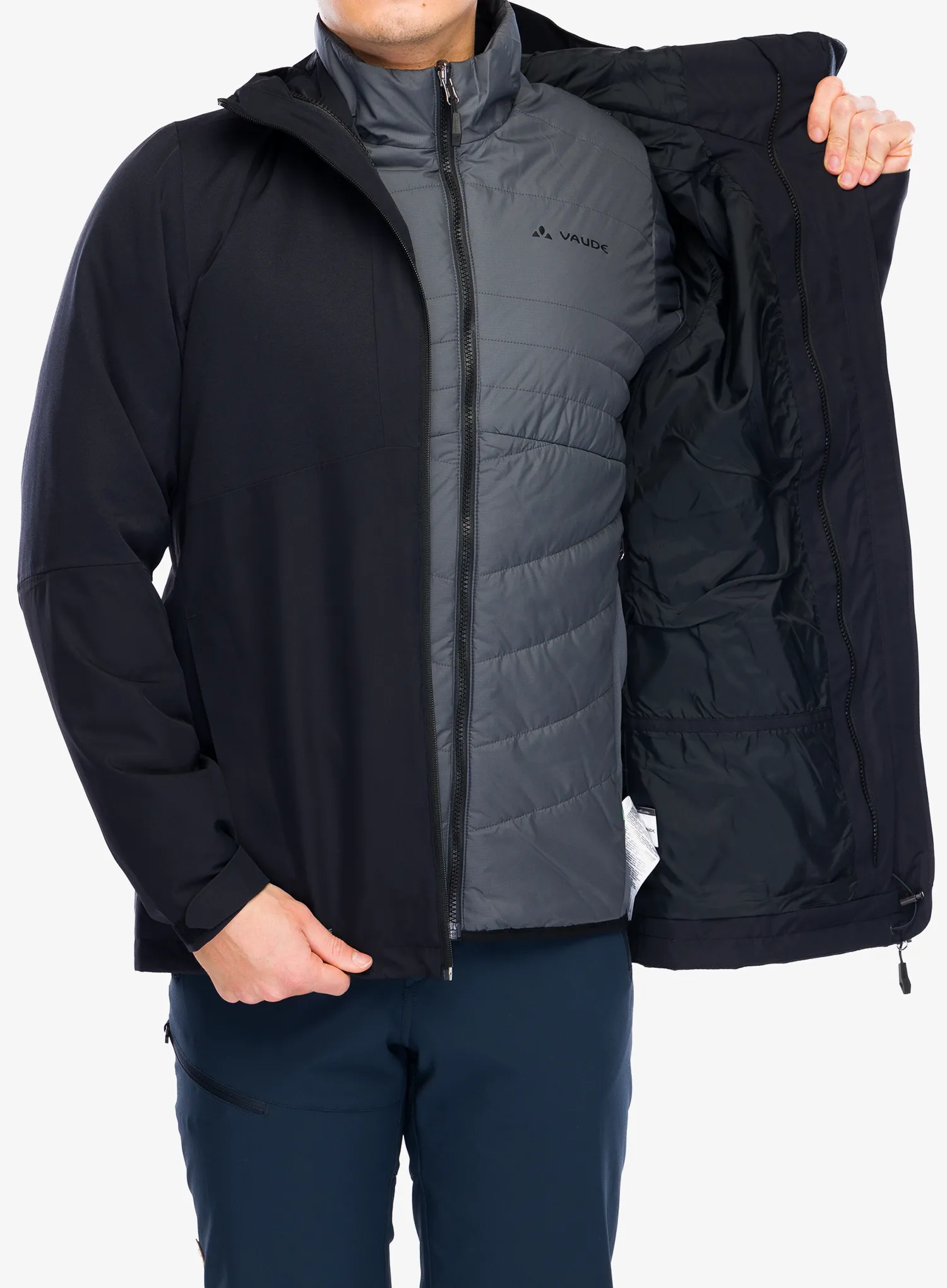 Куртка 3в1 Vaude Miskanti 3in1 Jacket II - black