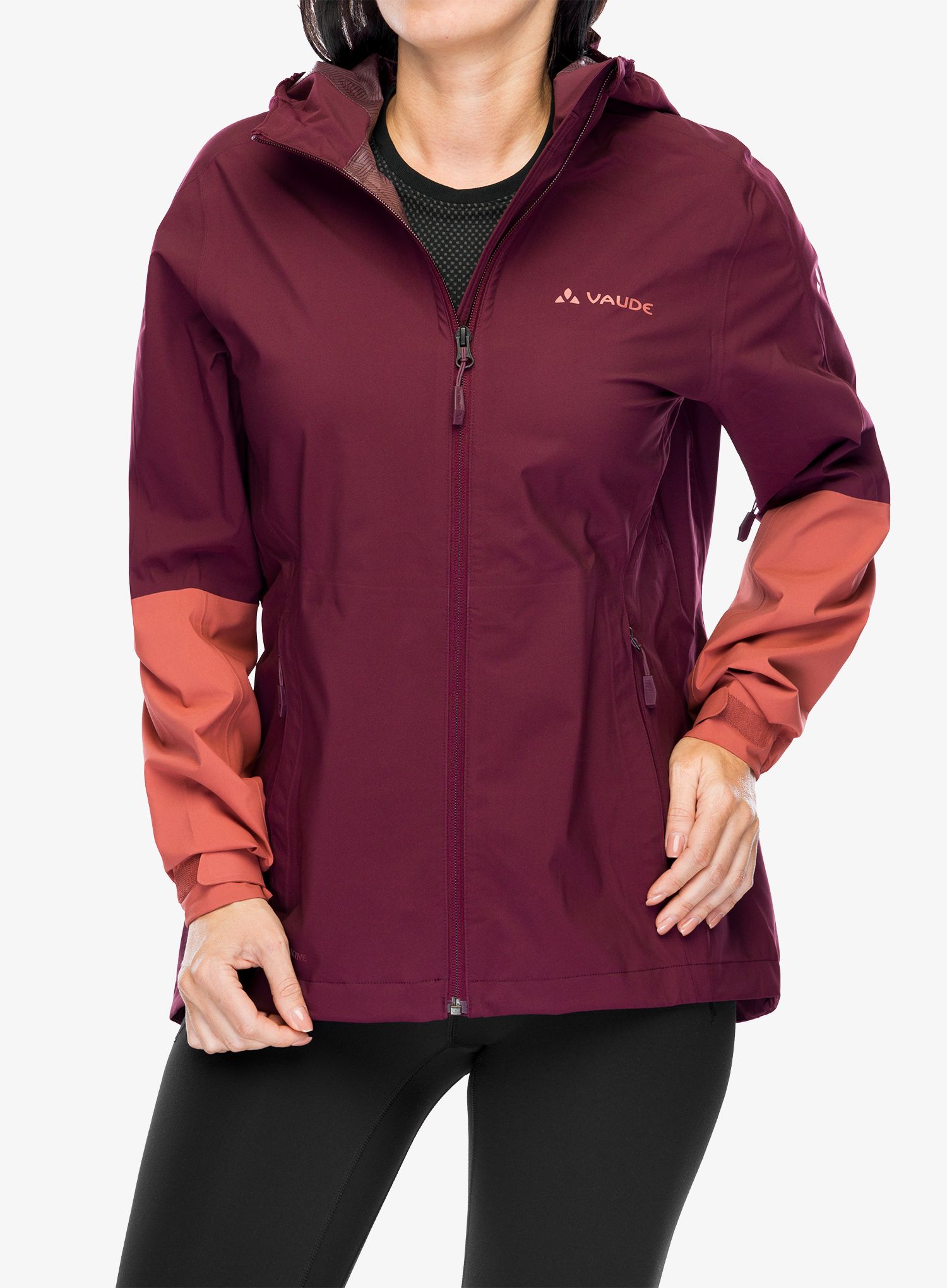 Куртка дощовик жіноча Vaude Moab Rain Jacket II - cassis uni