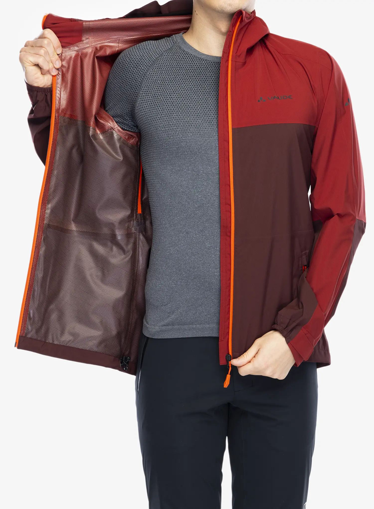 Куртка дощовик Vaude Moab Rain Jacket - dark oak