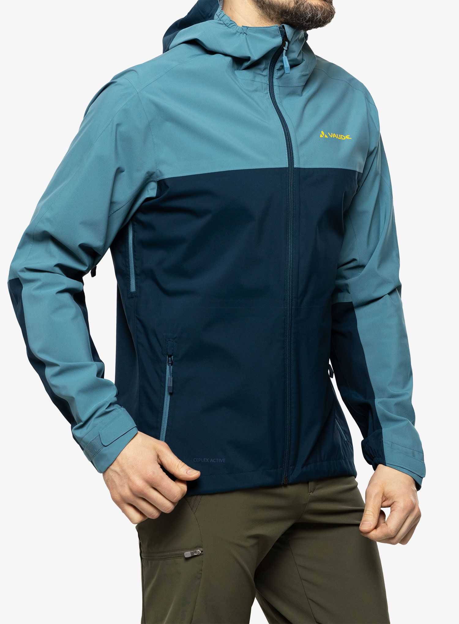 Куртка дощовик Vaude Moab Rain Jacket - dark sea uni