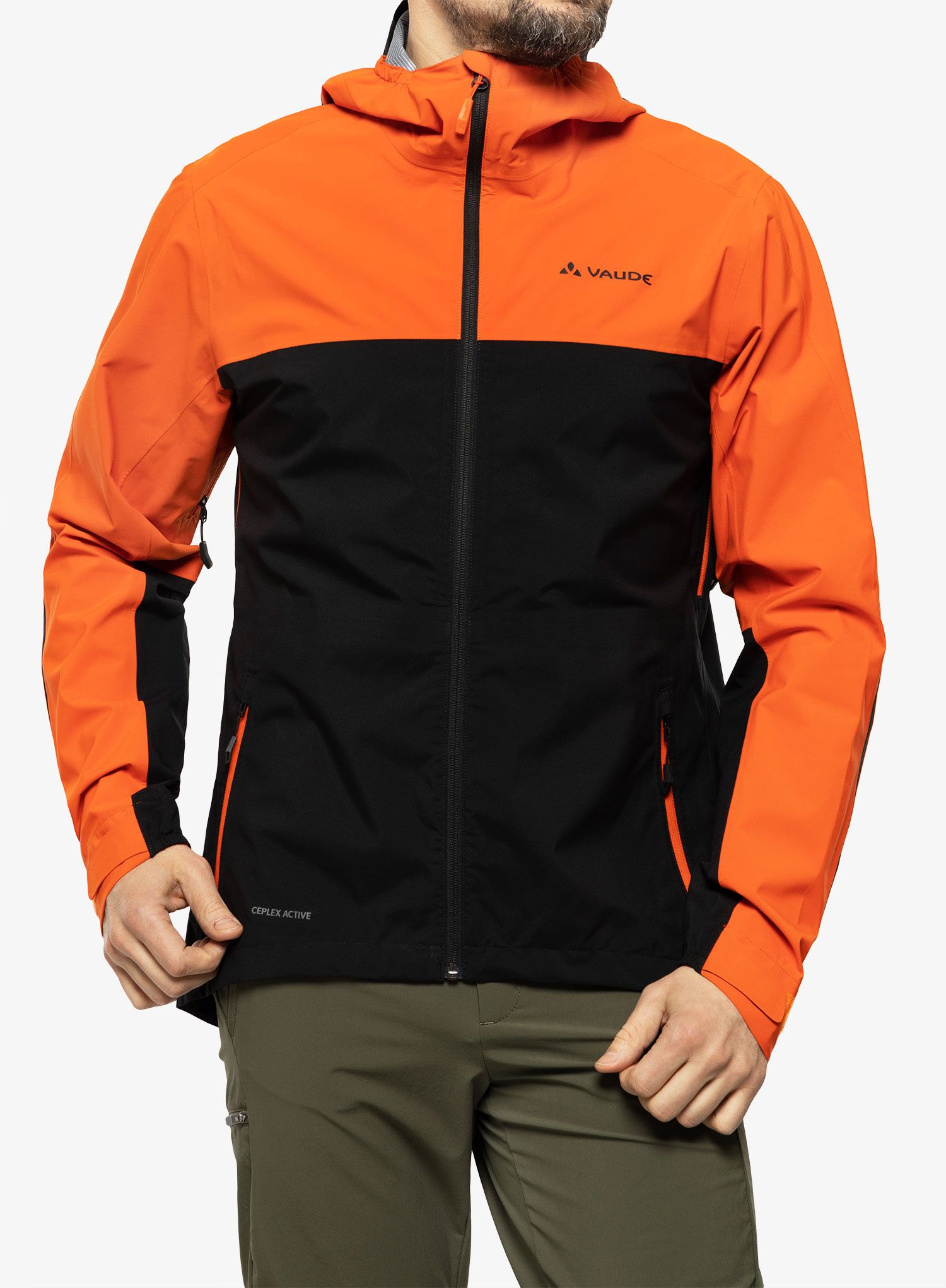 Куртка дощовик Vaude Moab Rain Jacket - glowing red