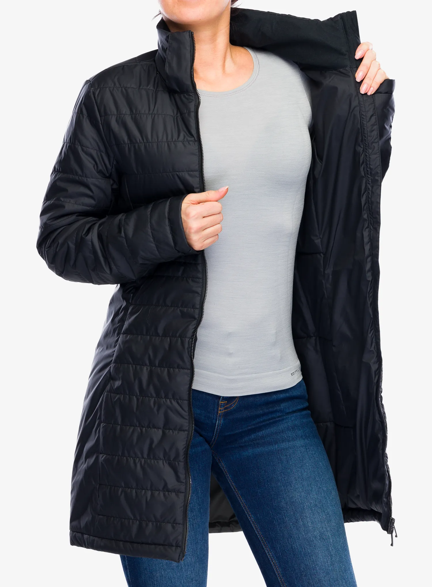 Плащ пуховий жіночий Vaude Moena Insulation Parka - black