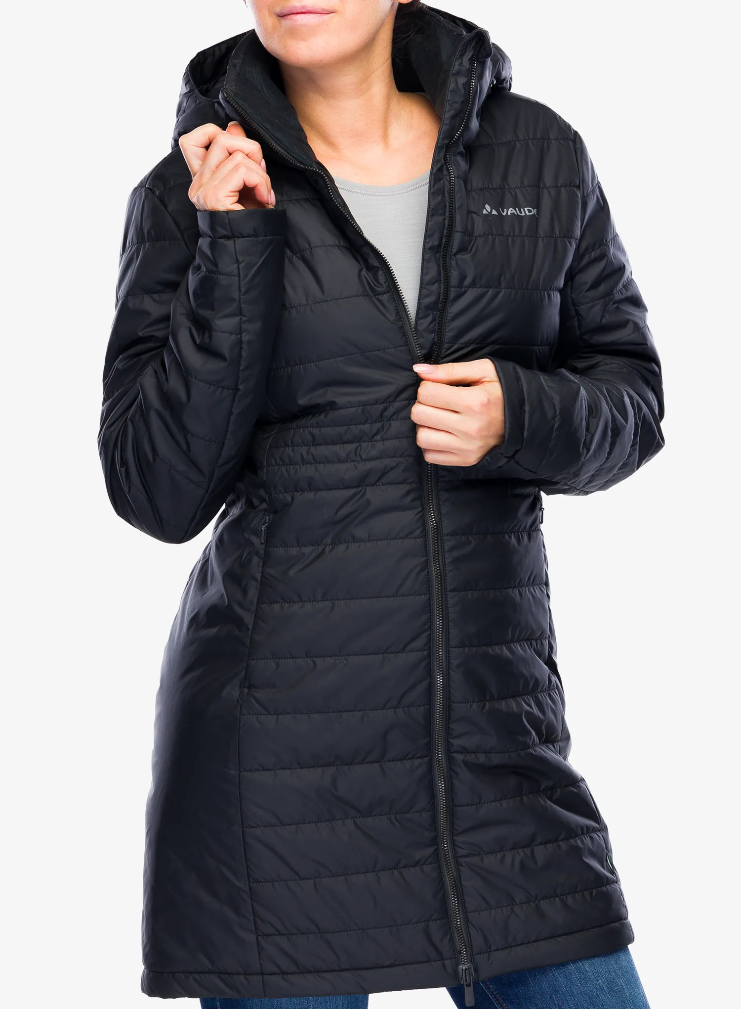 Плащ пуховий жіночий Vaude Moena Insulation Parka - black