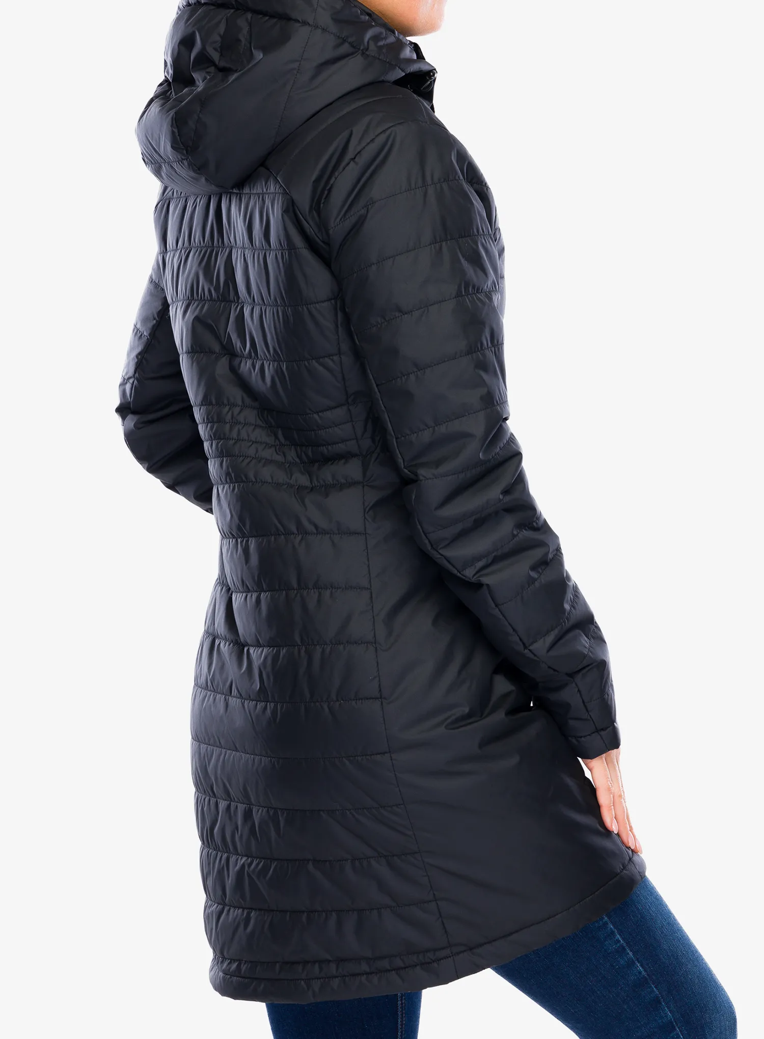 Плащ пуховий жіночий Vaude Moena Insulation Parka - black
