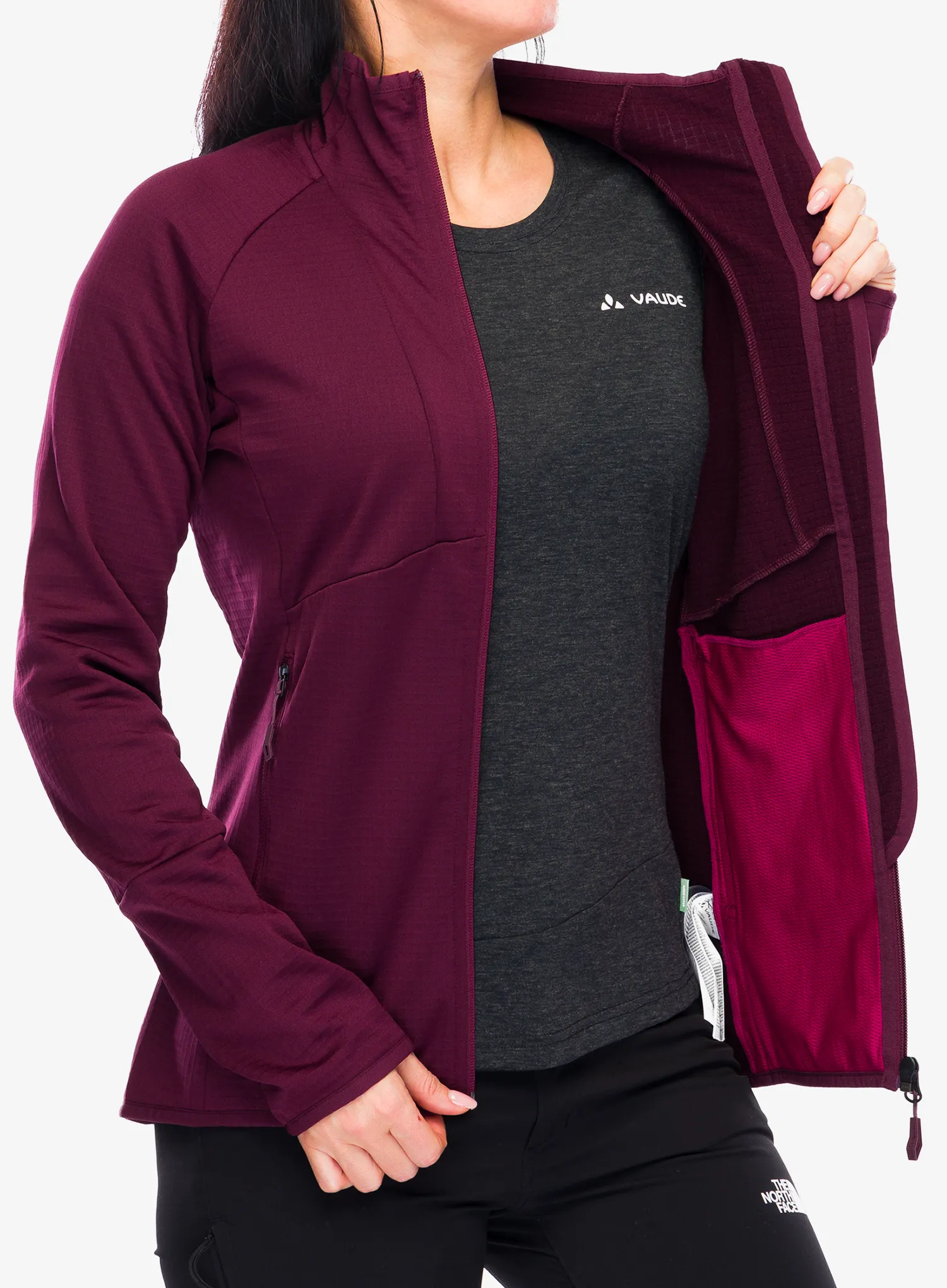 Фліска жіноча Vaude Monviso Fleece FZ Jacket II - cassis