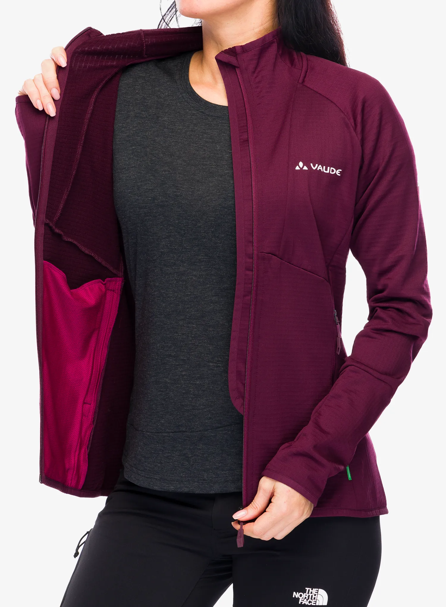 Фліска жіноча Vaude Monviso Fleece FZ Jacket II - cassis