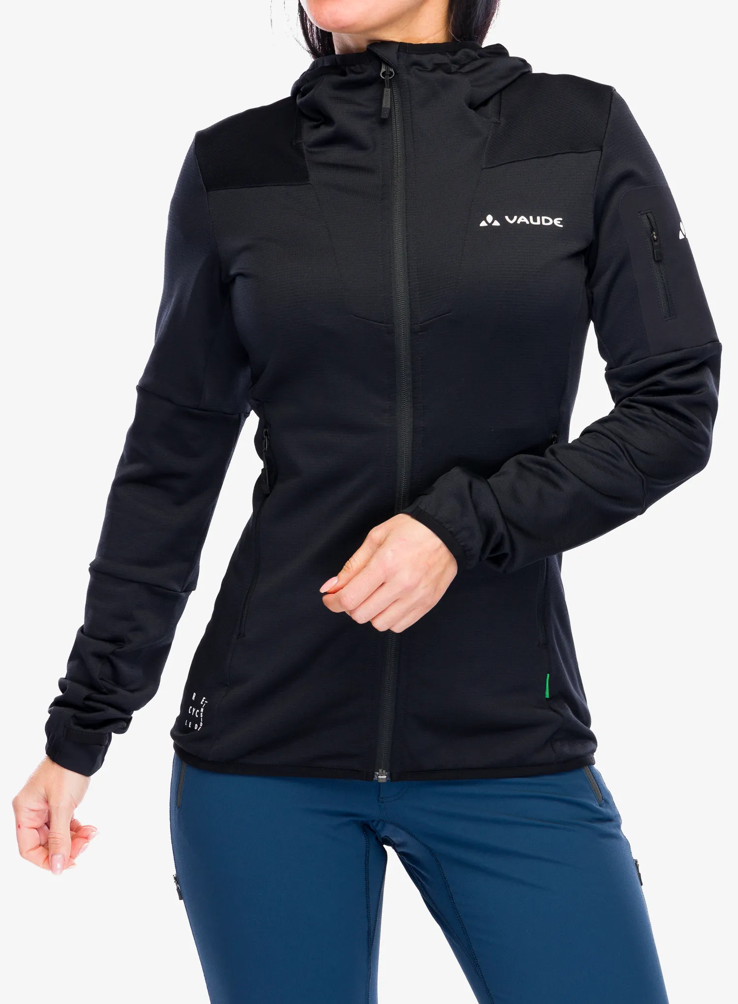 Кофта флісова жіноча Vaude Monviso Fleece Jacket II - black