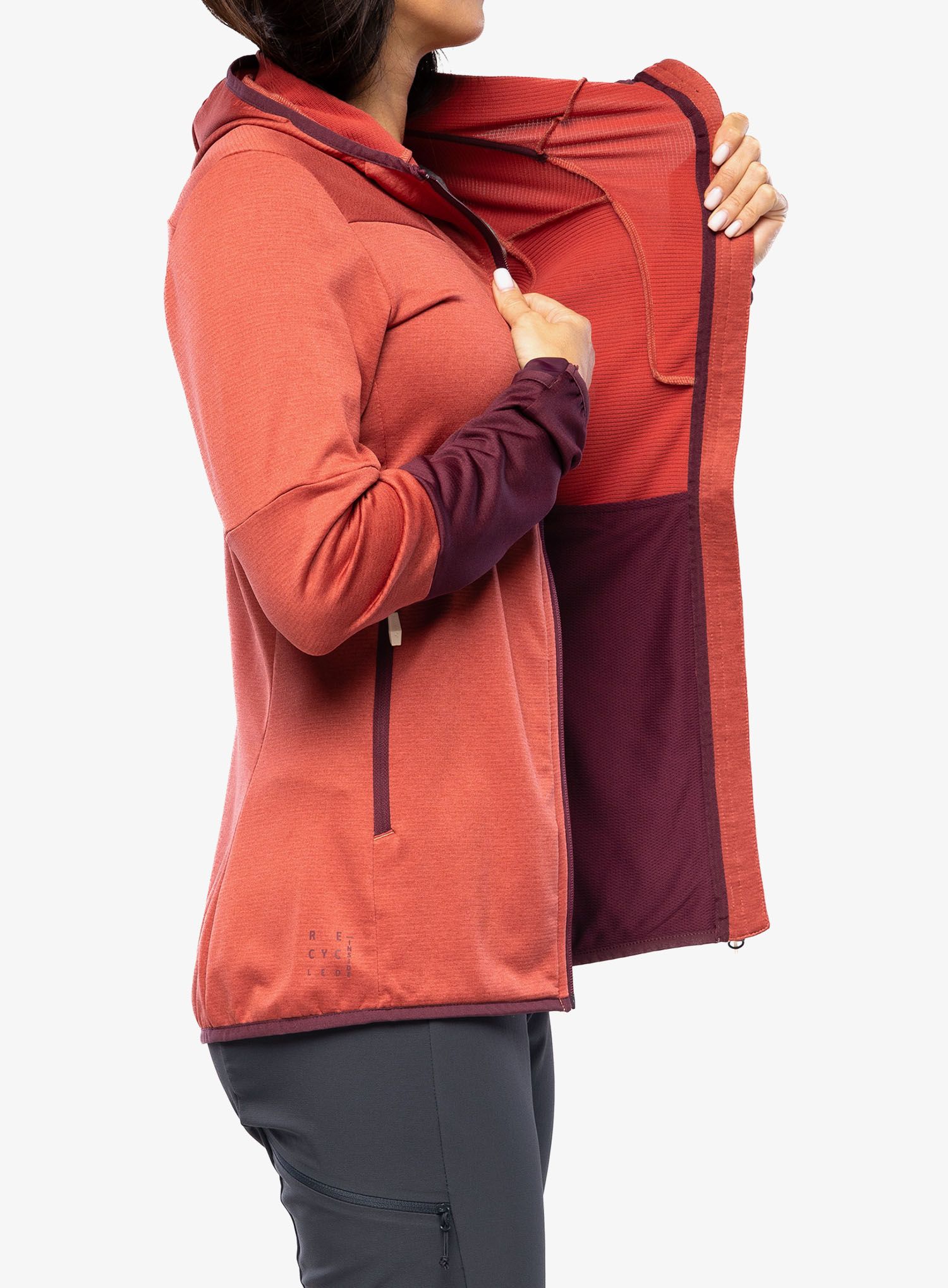 Кофта флісова жіноча Vaude Monviso Fleece Jacket II - brick
