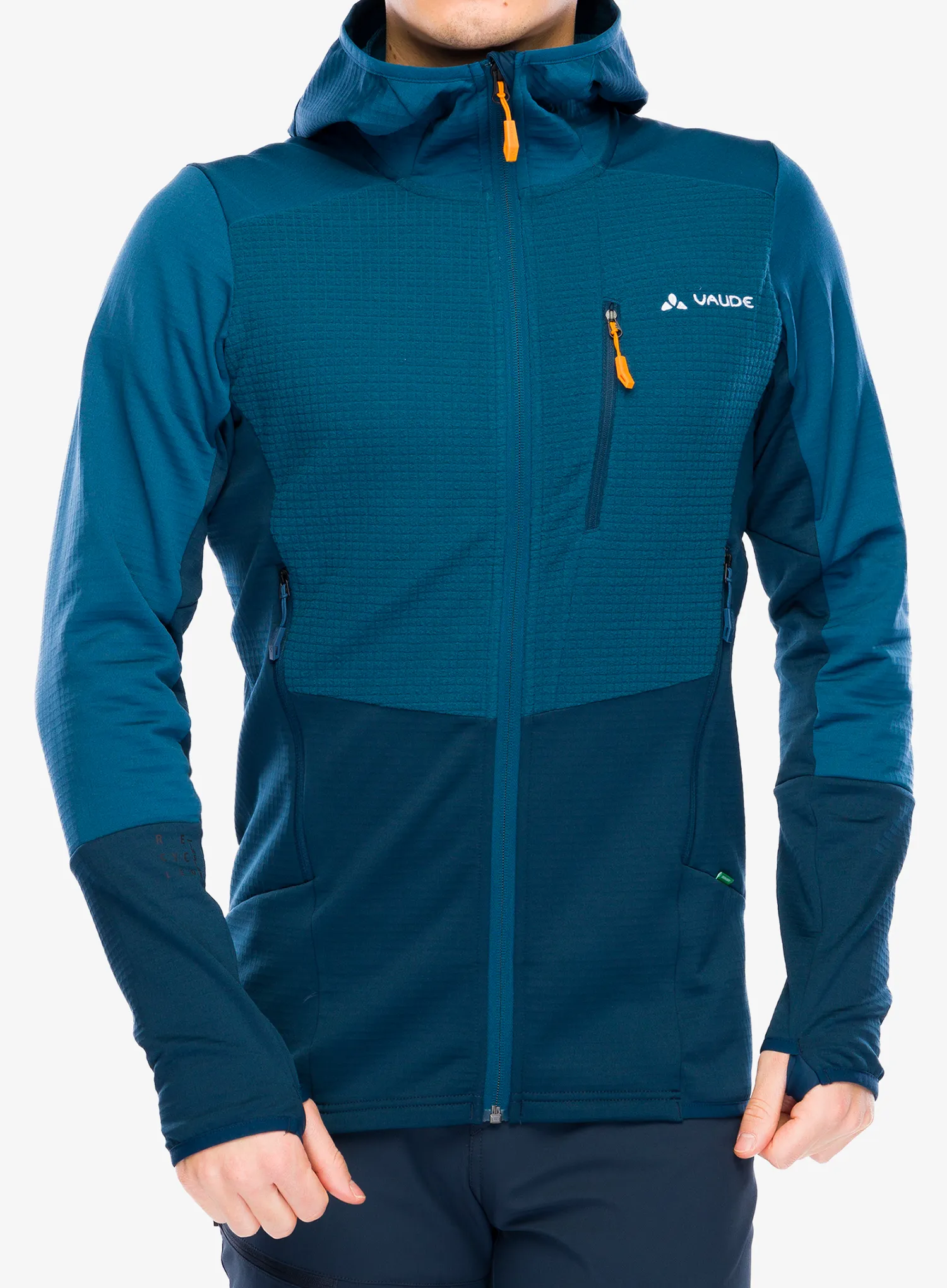 Кофта на замку Vaude Monviso Hooded Grid Fleece Jacket - dark sea